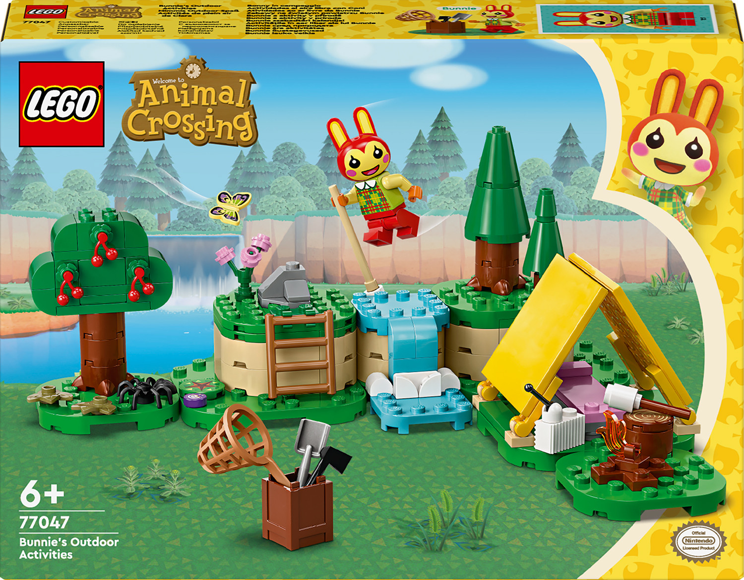 Constructor LEGO Animal Crossing - Iepurași în natură (77047)