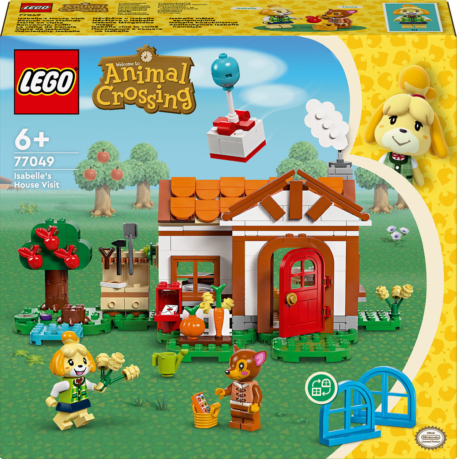 Lego Animal Crossing. Isabelle vine in vizita - imagine 2
