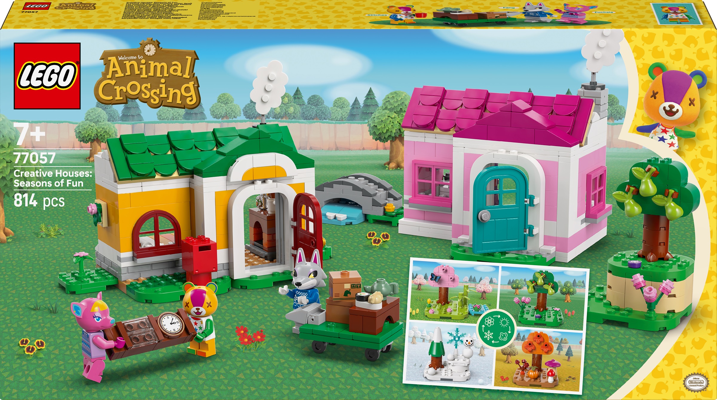 Constructor LEGO Animal Crossing - Case creative: Anotimpuri ale distracției (77057)