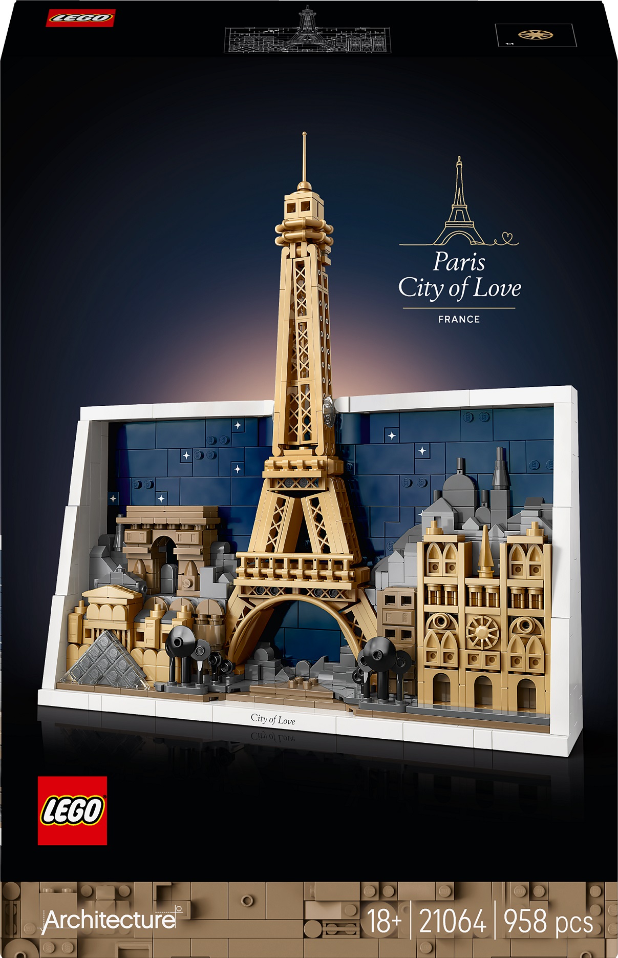 Constructor LEGO Architecture - Paris - orașul iubirii (21064)