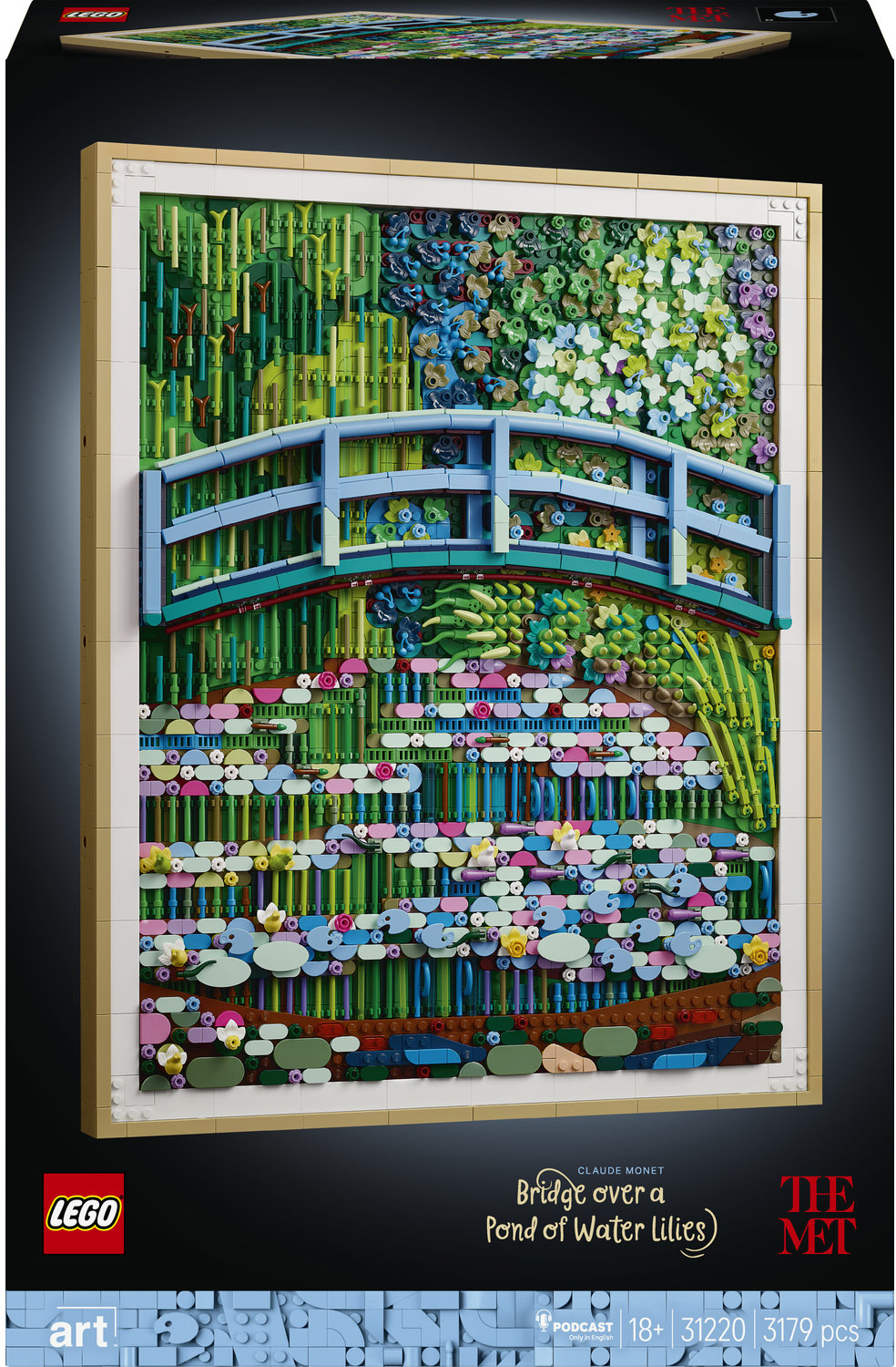 Constructor LEGO Art - Claude Monet: Podul peste lacul cu nuferi (31220)