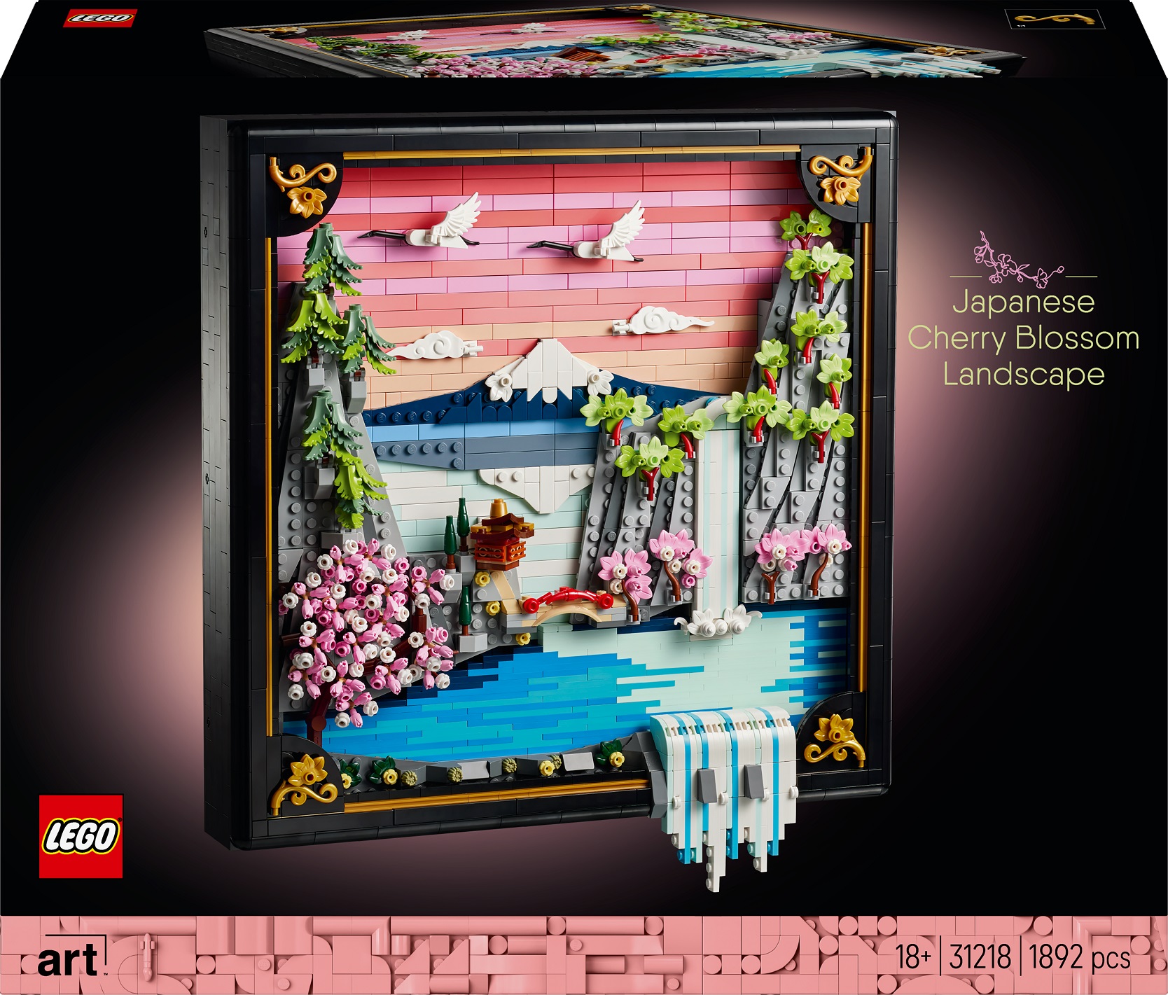 Constructor LEGO Art - Peisaj japonez cu flori de cireș (31218)