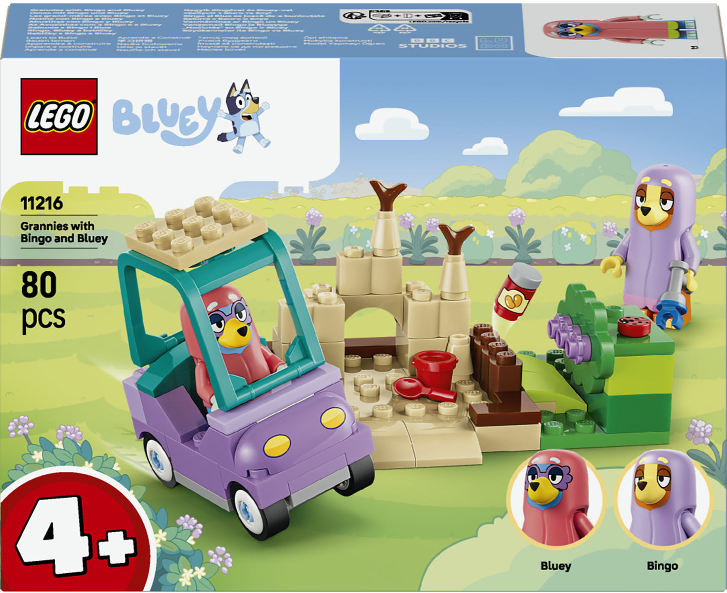 Constructor LEGO Bluey - Bunicile cu Bingo și Bluey(11216)