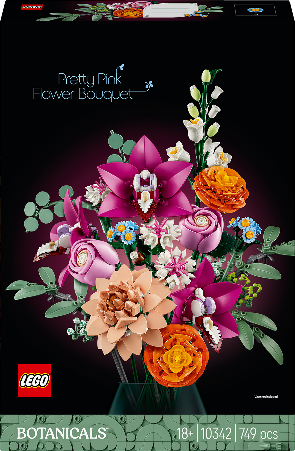 Constructor LEGO Botanicals - Buchet frumos de flori roz (10342)