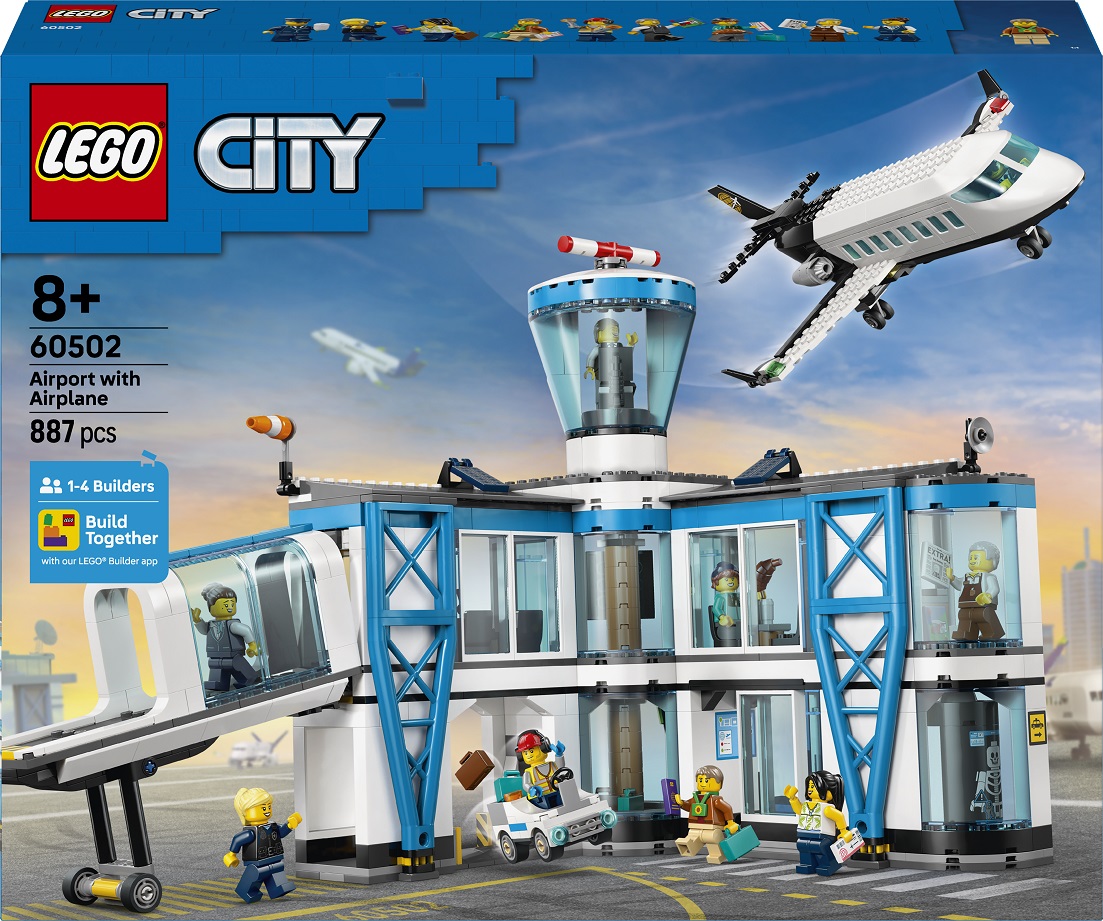 Constructor LEGO City - Aeroport cu avion (60502)