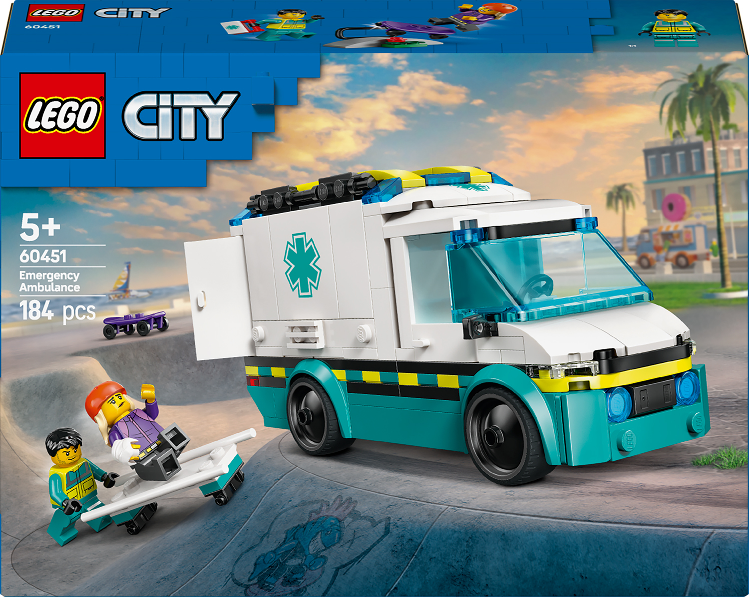 Constructor LEGO City - Ambulanță de urgență (60451)
