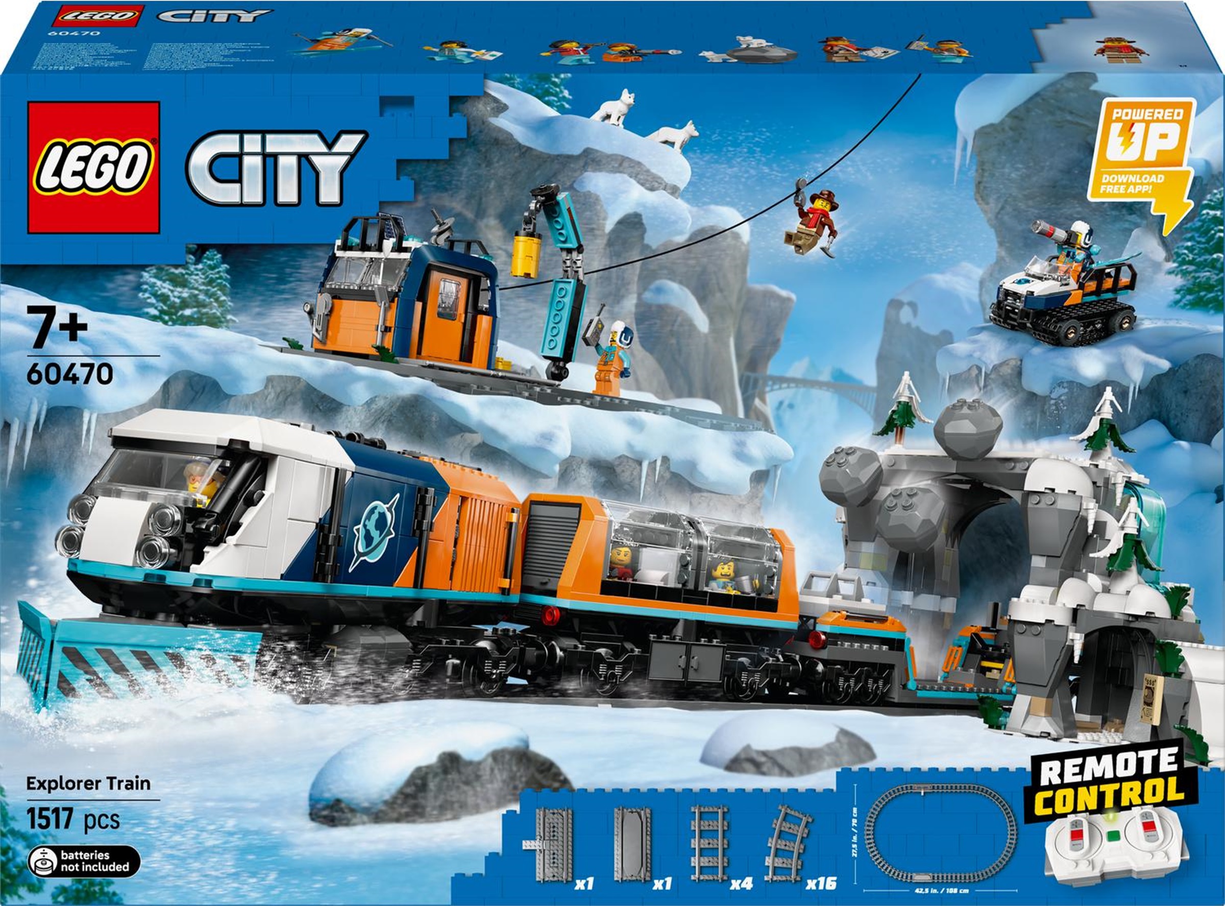 Constructor LEGO City - Trenul Polar Express pentru exploratorii arctici (60470)