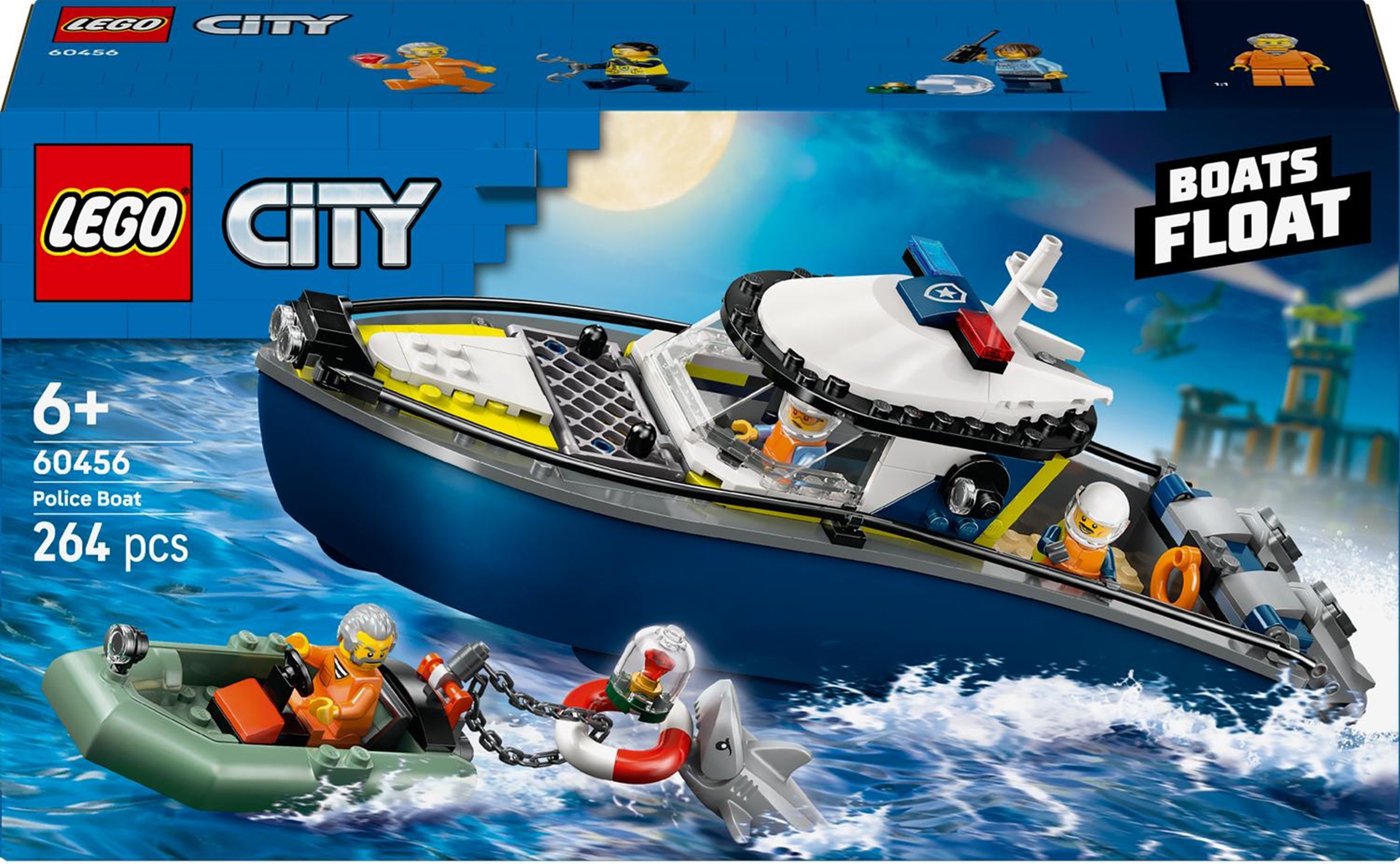 Constructor LEGO City - Urmărire cu barca poliției (60456)