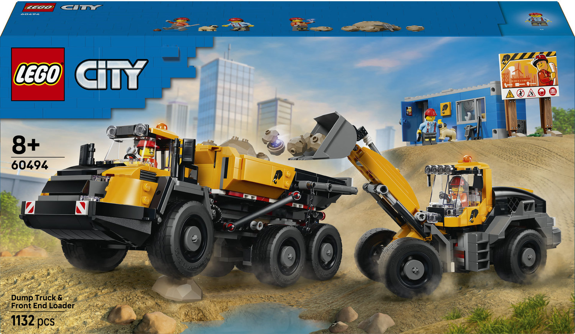 Constructor LEGO City - Basculantă și încărcător frontal (60494)