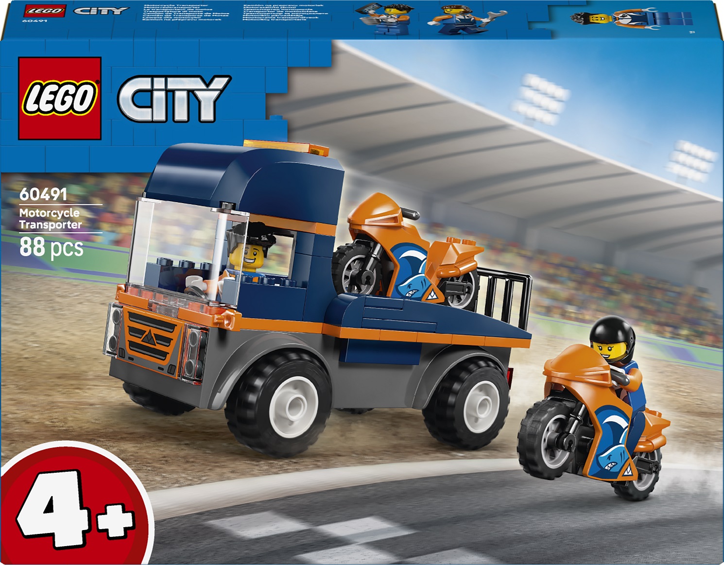 Constructor LEGO City - Transportor de motociclete (60491)