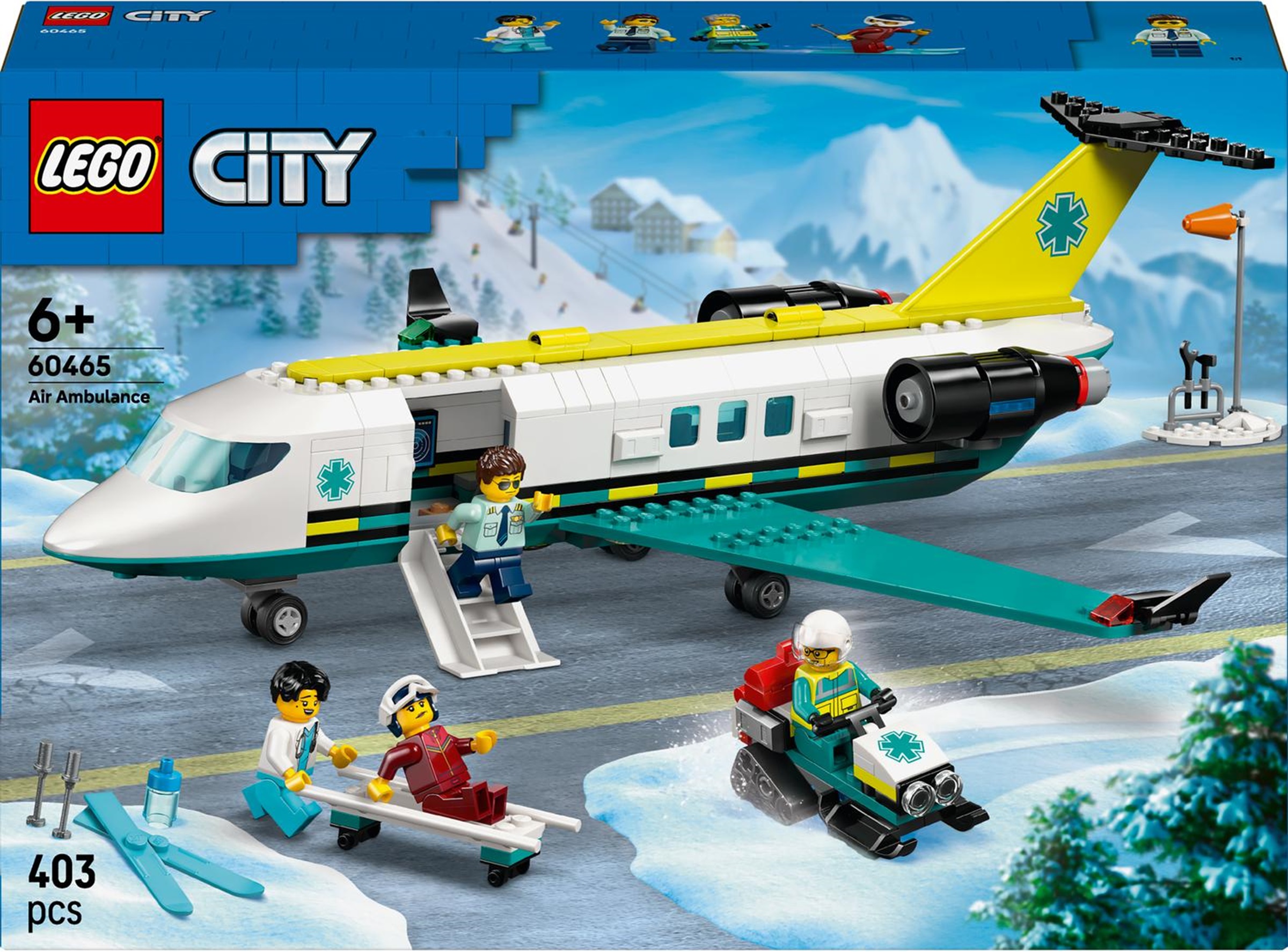 Constructor LEGO City - Ambulanță aeriană de urgență (60465)