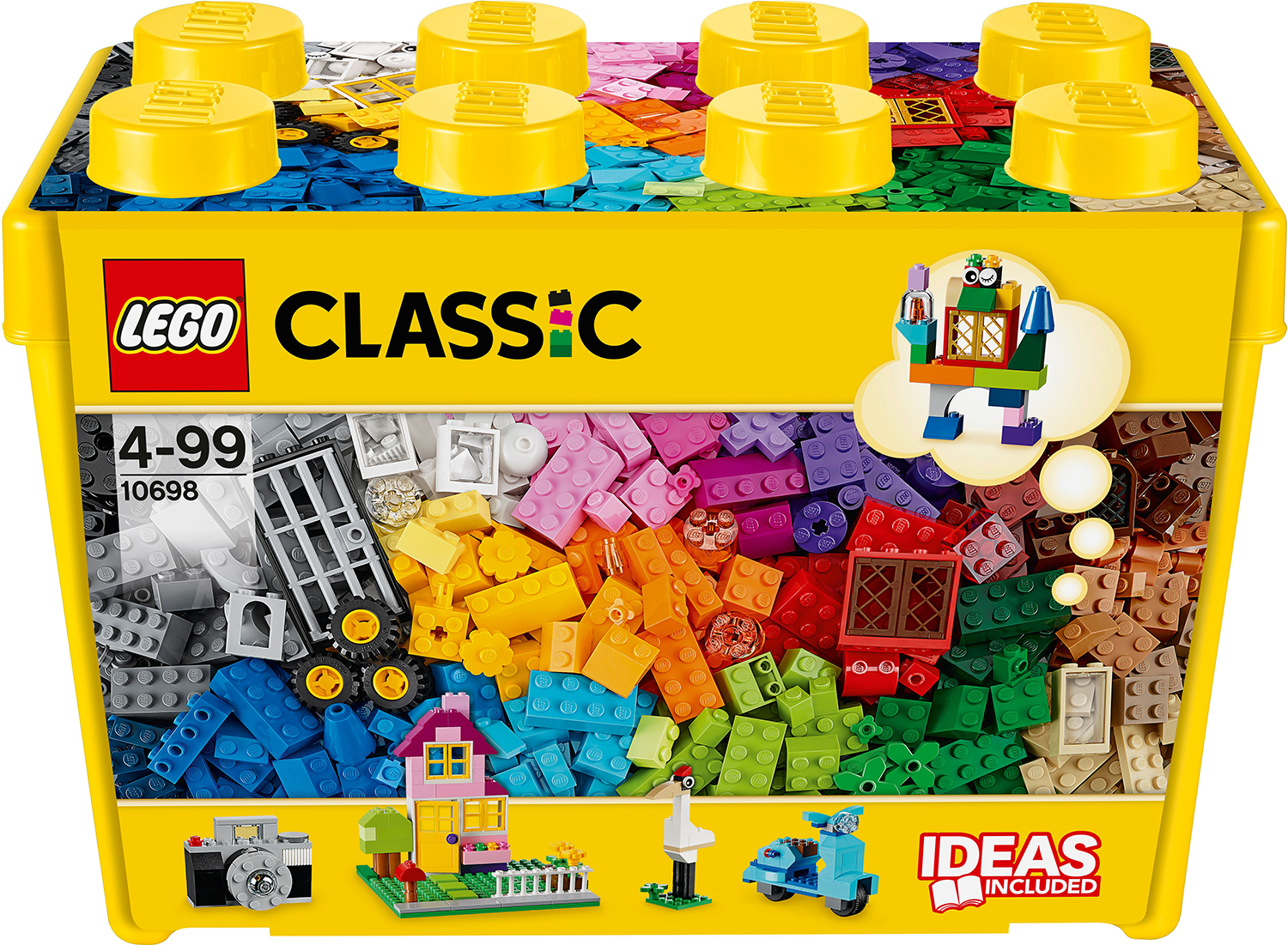 Constructor LEGO Classic - Cutie cu blocuri creative (10698)