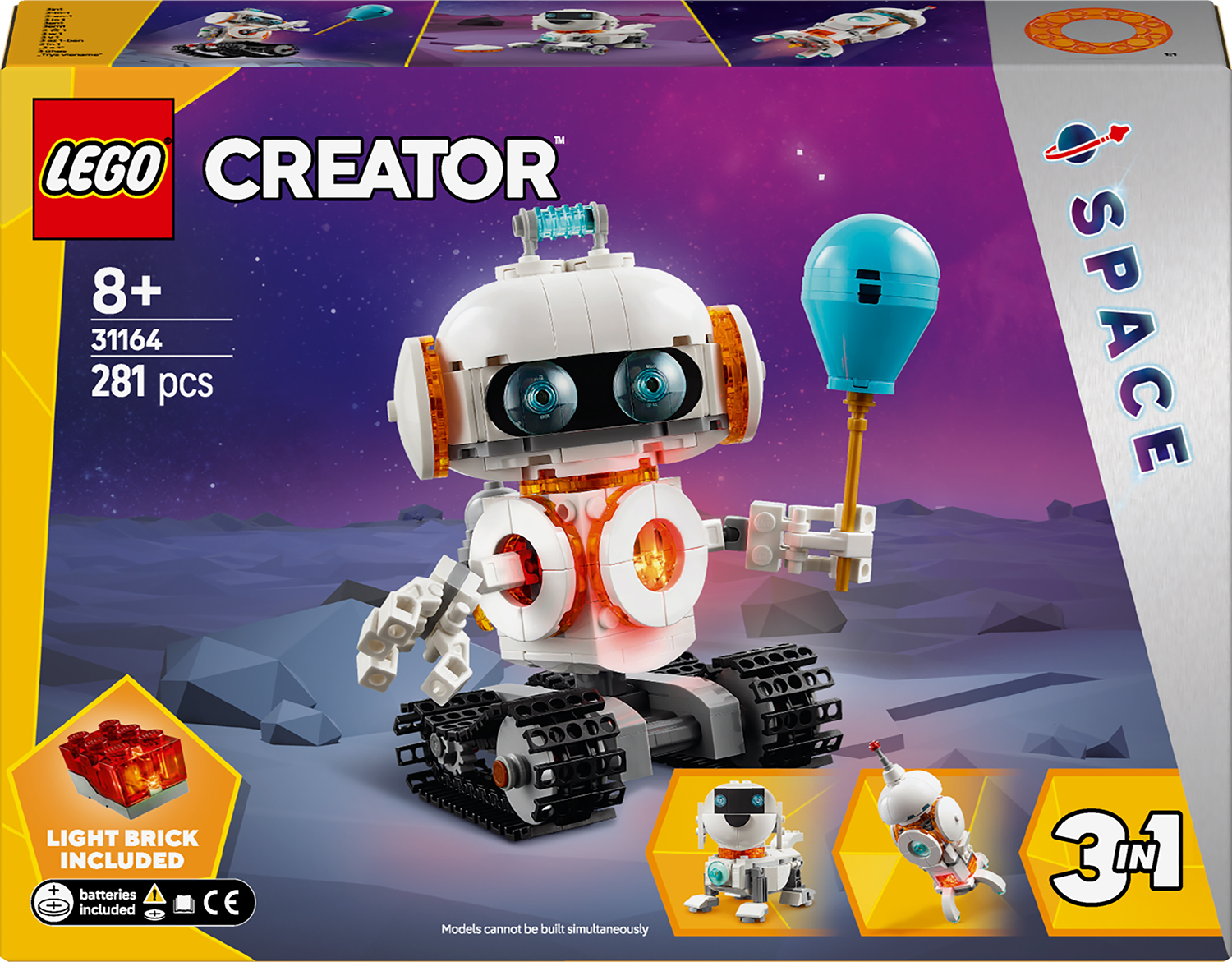 Constructor LEGO Creator 3 în 1  - Robot spațial (31164)
