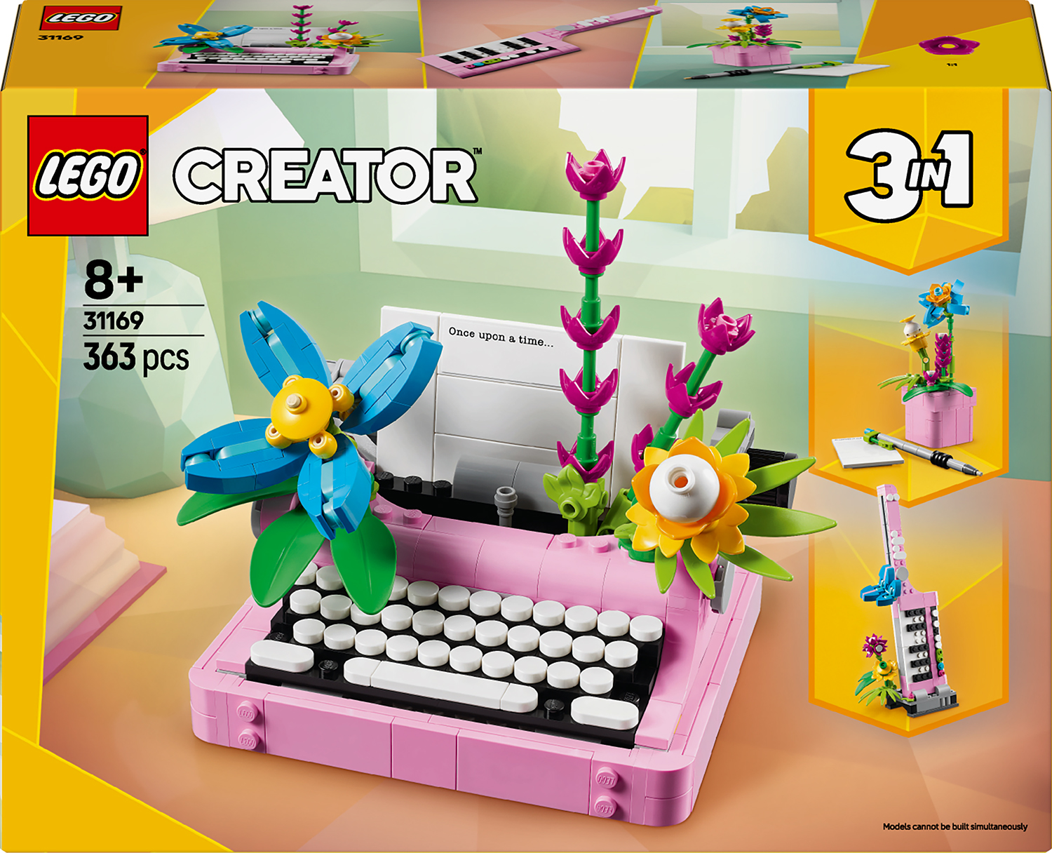 Lego Creator 3 in 1. Masina de scris cu flori - imagine 2