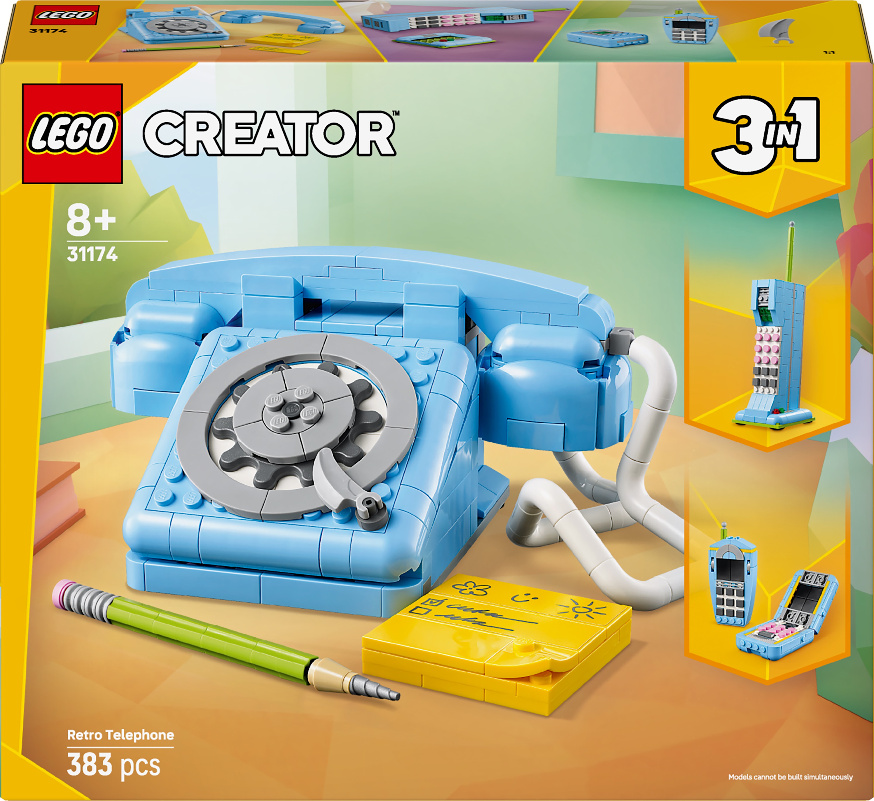 Constructor LEGO Creator 3 în 1 - Telefon retro(31174)