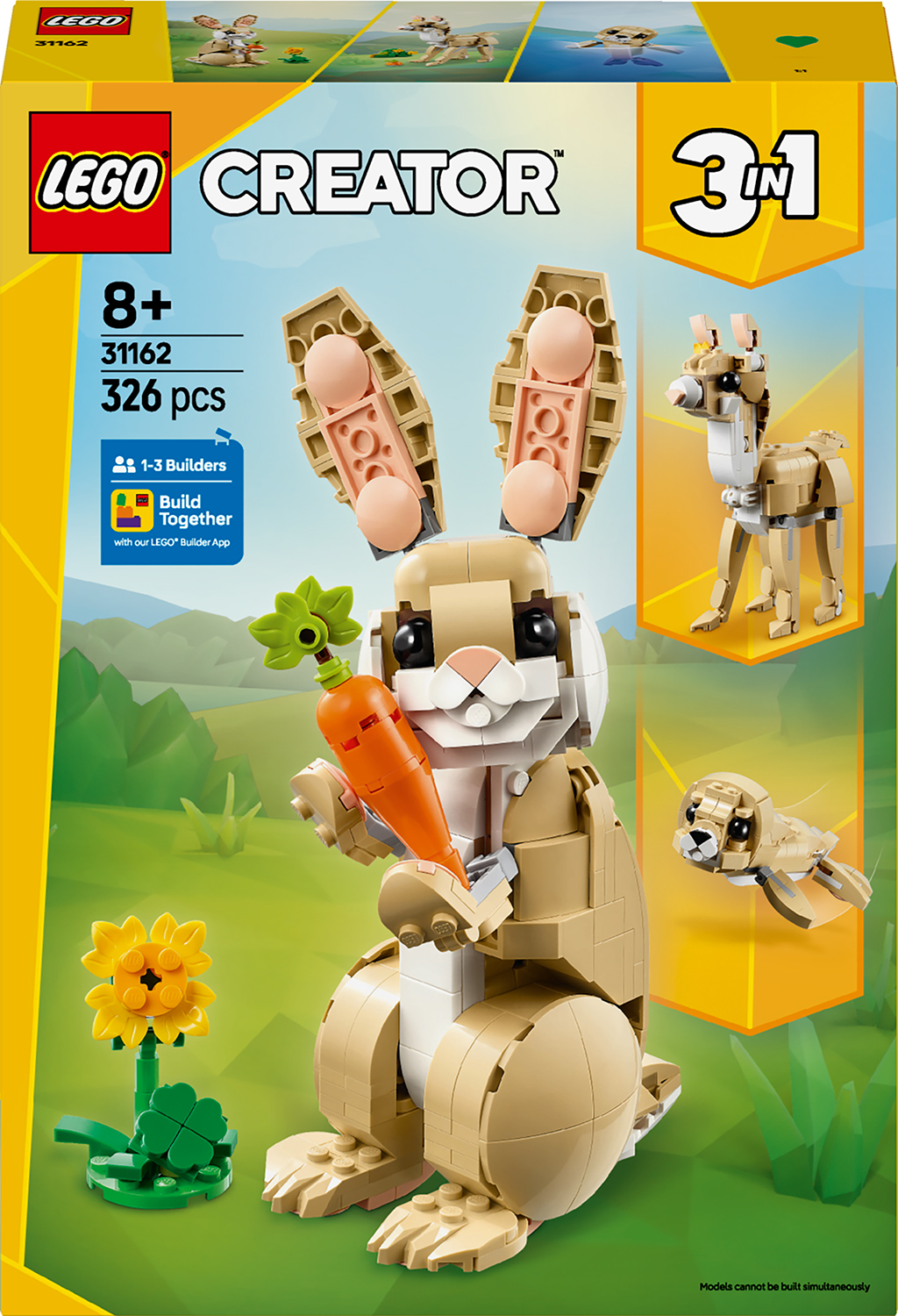 Constructor LEGO Creator 3 în 1 - Iepuraș drăguț (31162)