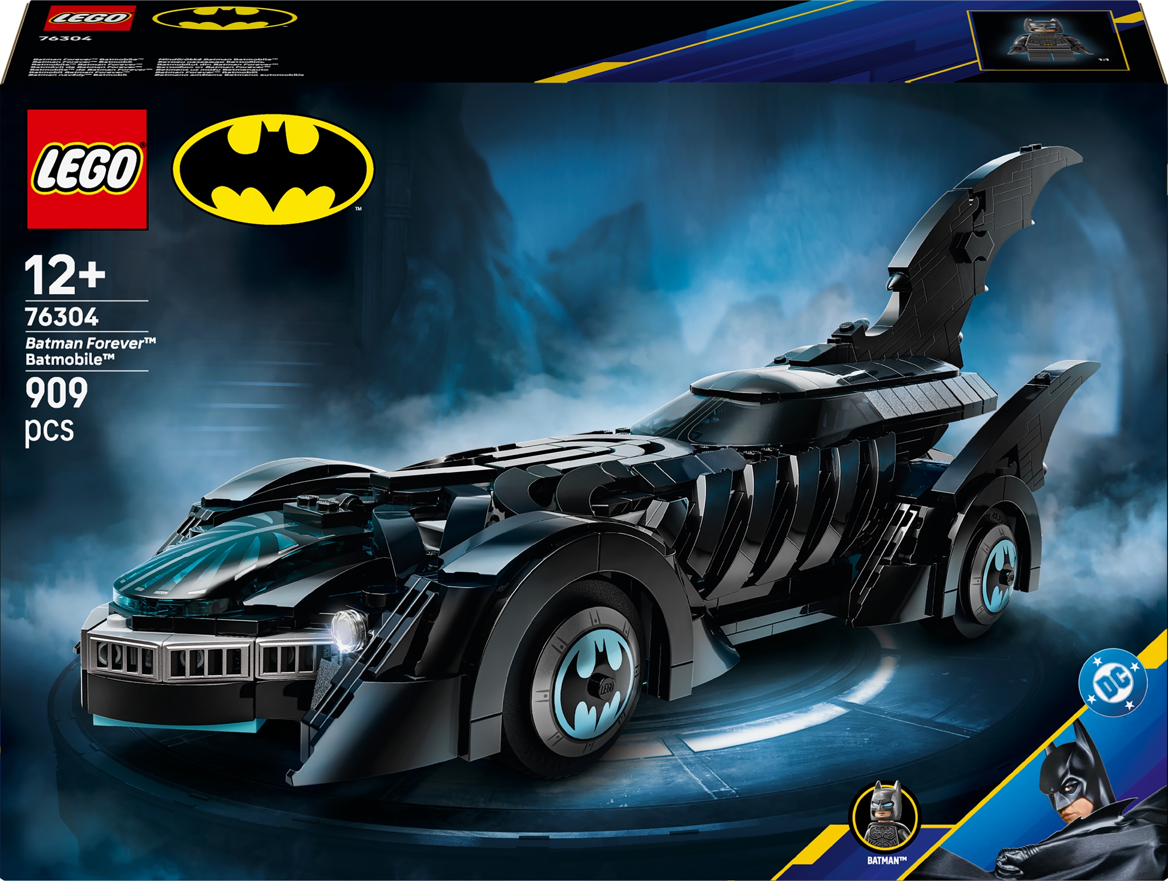 Constructor LEGO DC - Batmobilul de la  Batman Forever (76304)