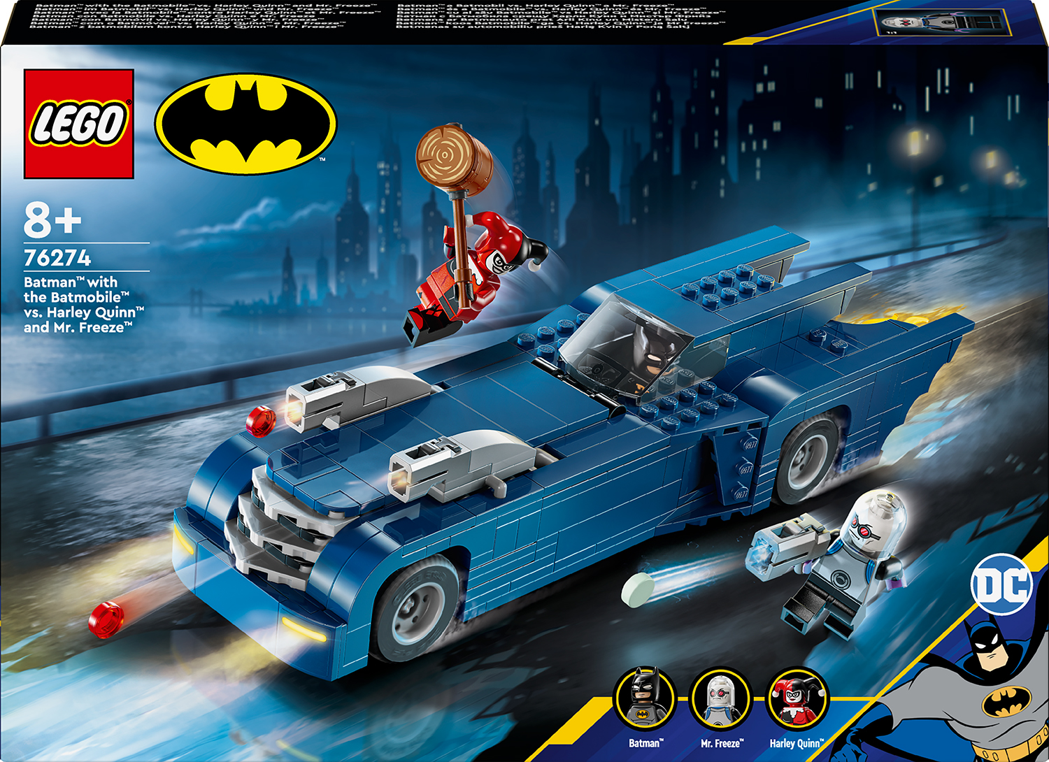Constructor LEGO DC Comics Super Heroes - Batman vs Harley Quinn și Mr. Freeze (76274)