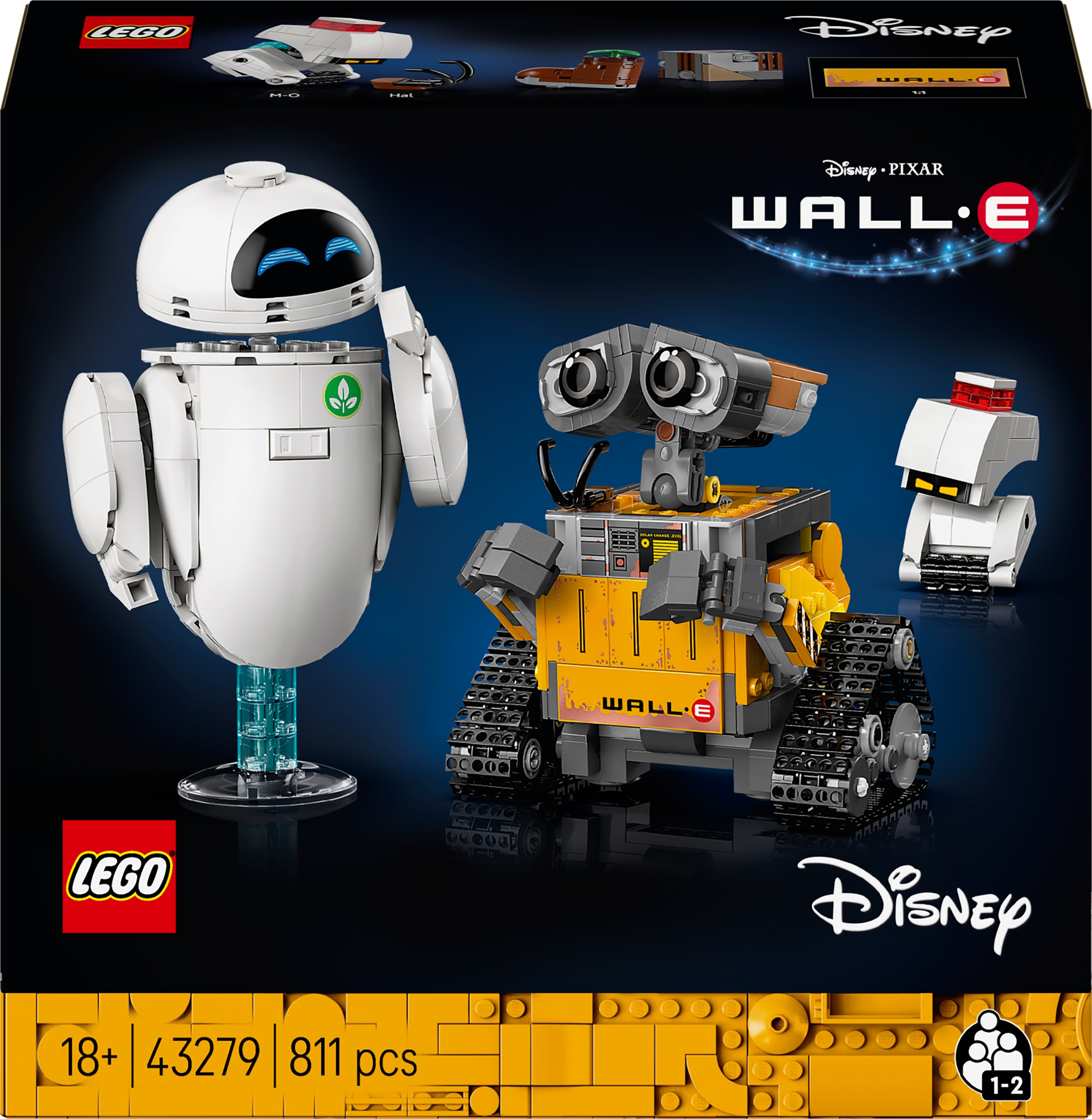 Constructor LEGO Disney - WALL-E și Eve (43279)