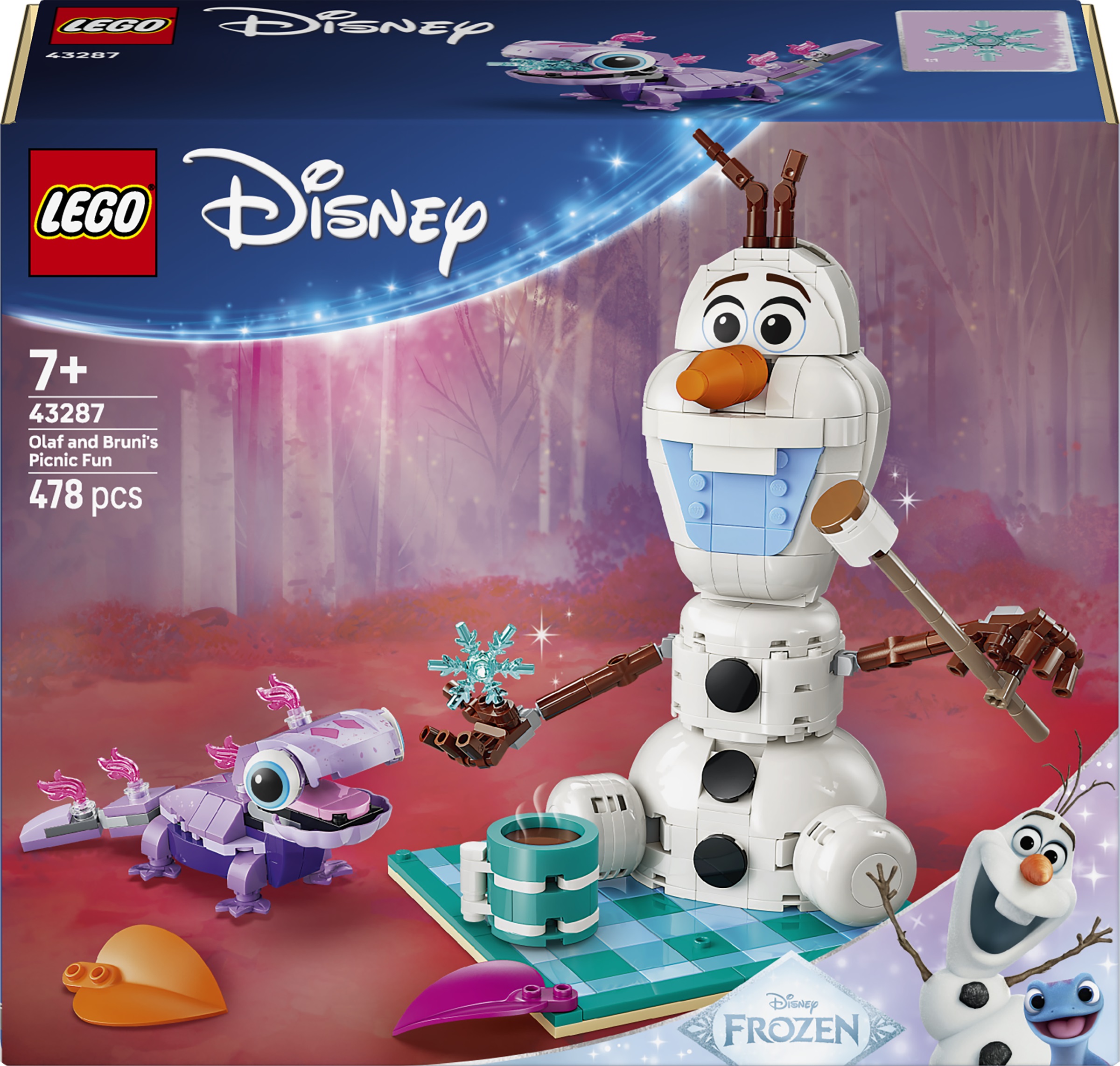 Constructor LEGO Disney -Picnic distractiv cu Olaf și Bruni (43287)