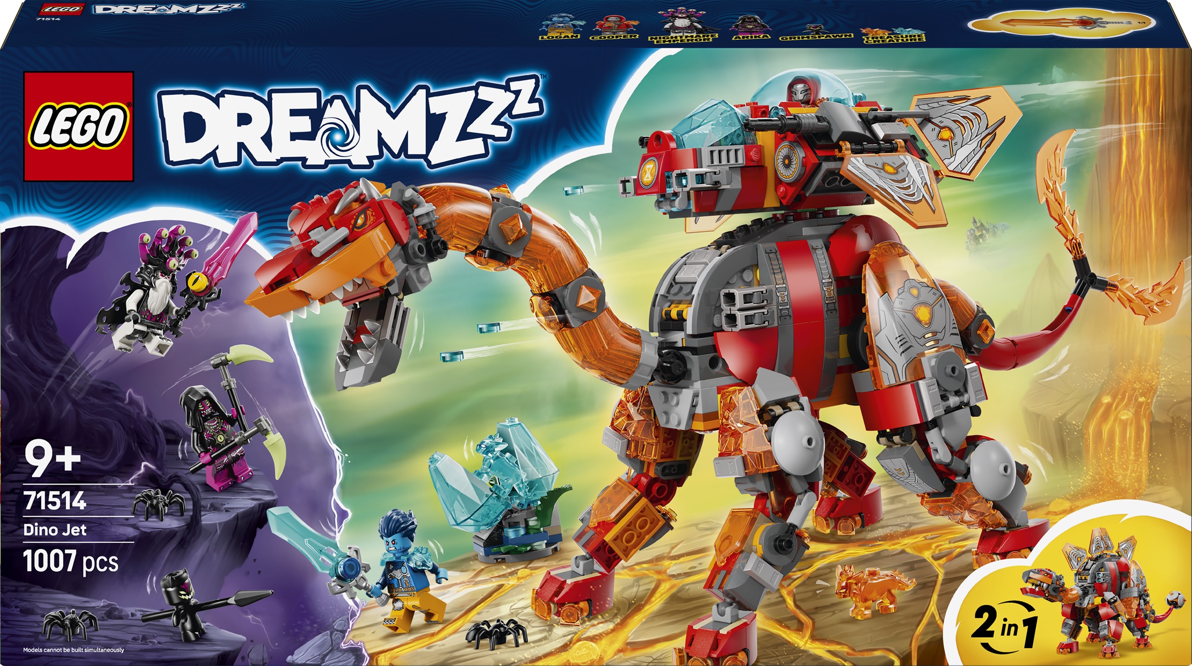 Constructor LEGO DREAMZzz -Dino-jet (71514)