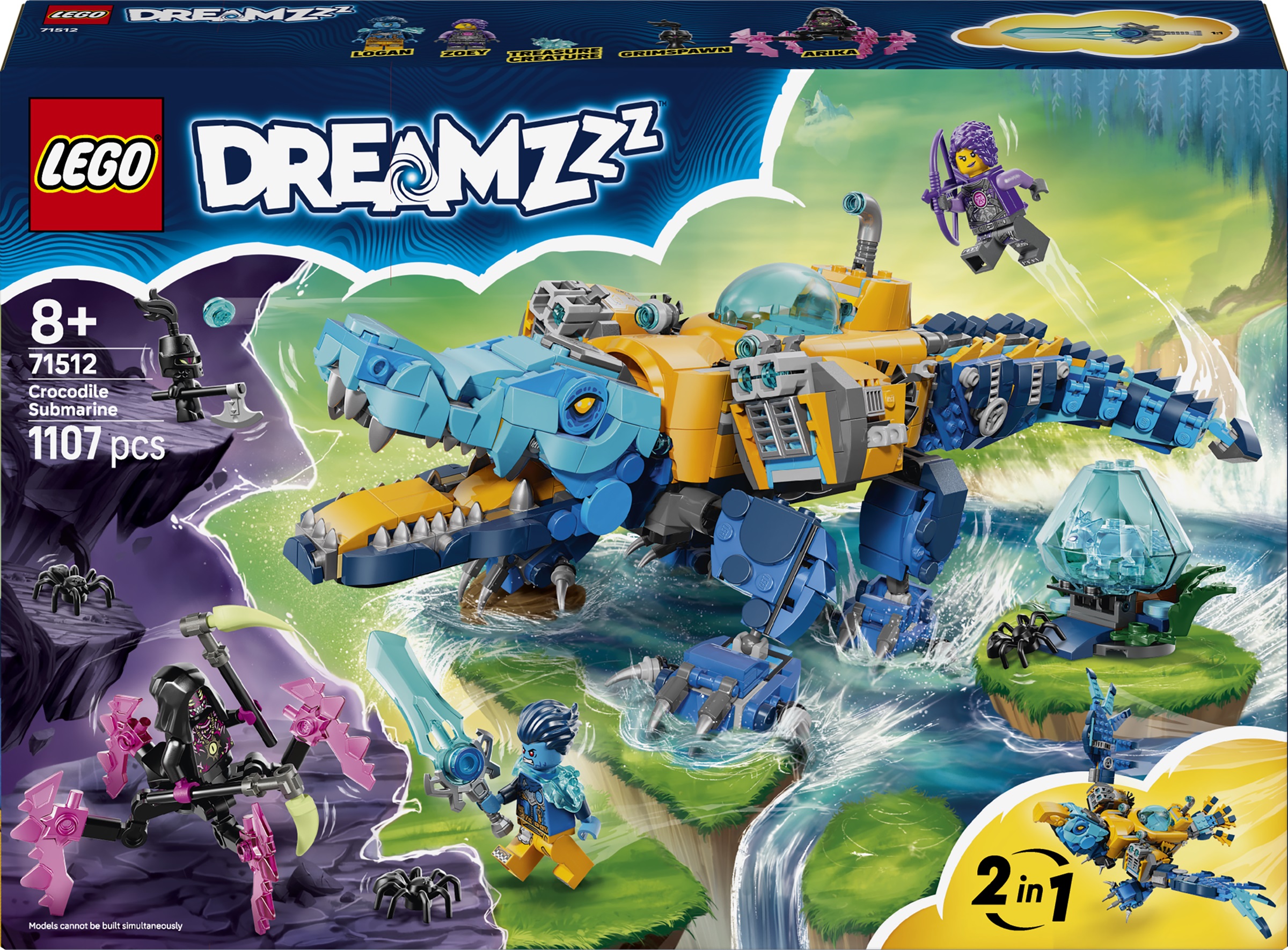 Constructor LEGO DREAMZzz - Submarinul Crocodil (71512)