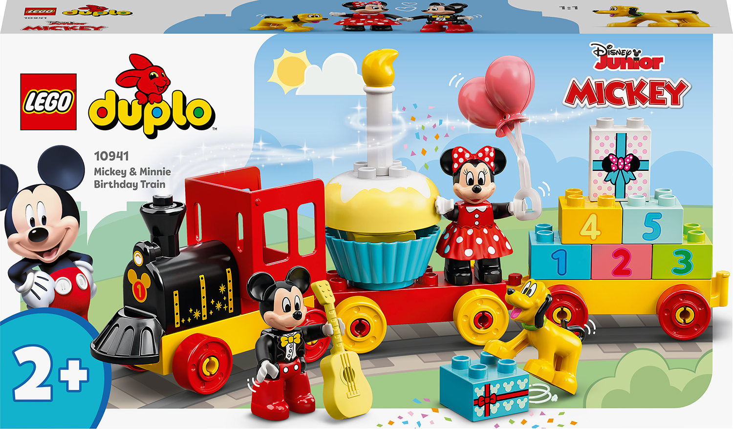 Constructor LEGO Duplo Disney - Tren pentru ziua de nastele a lui Mickey si Minnie (10941)