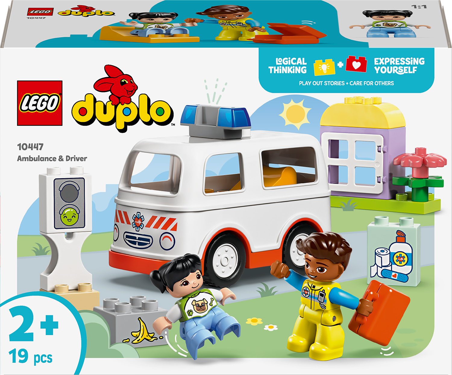 Constructor LEGO Duplo - Ambulanță și șofer (10447)