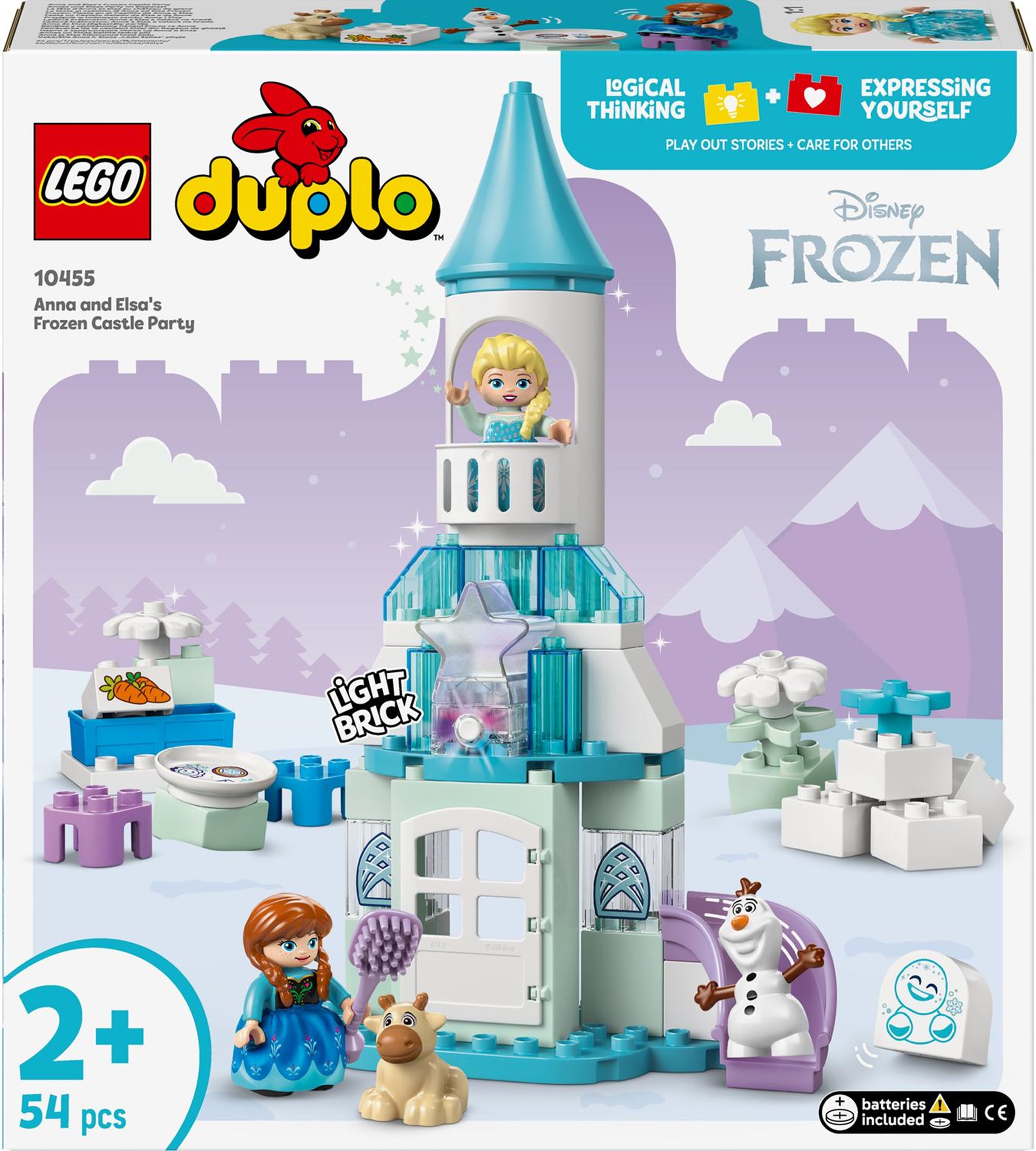 Constructor LEGO Duplo - Petrecere la Castelul Înghețat al Annei și Elsei (10455)
