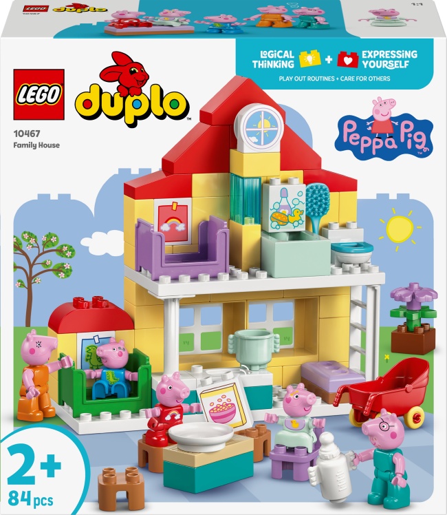 Constructor LEGO Duplo - Peppa Pig Casă de familie (10467)