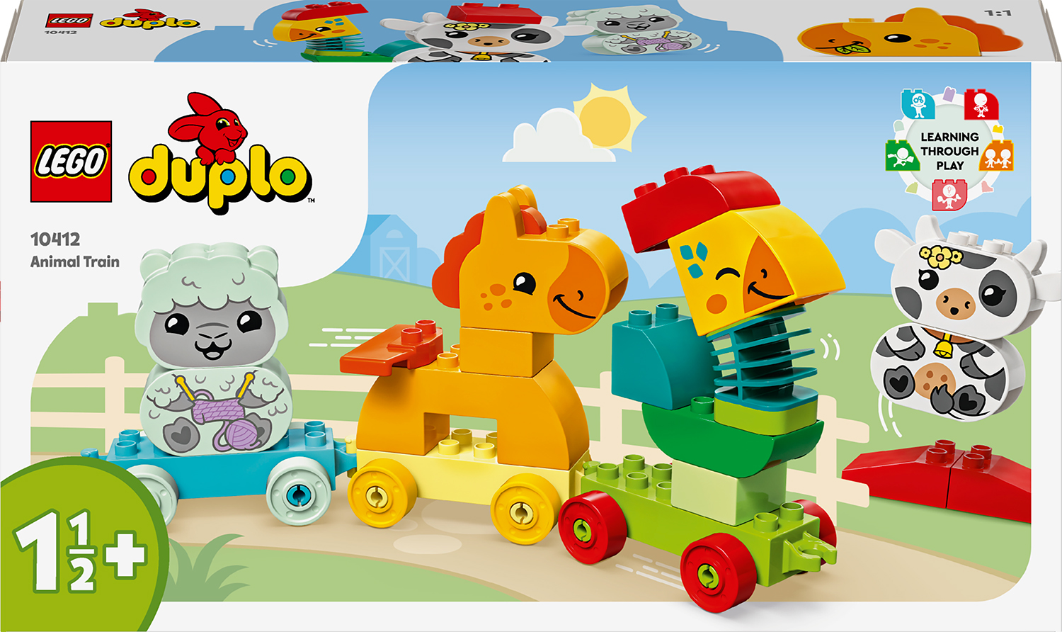 Constructor LEGO Duplo - Tren cu animale (10412)