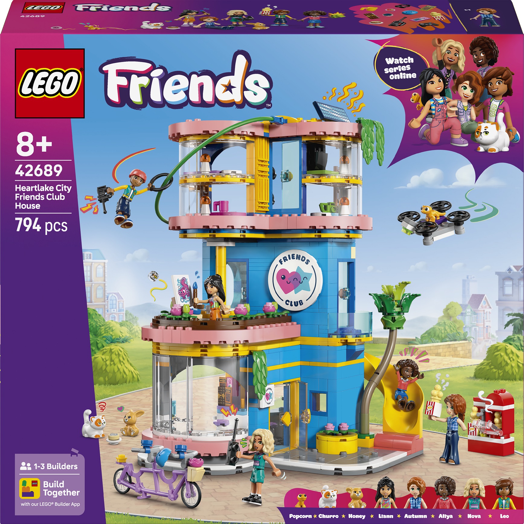 Constructor LEGO Friends - Clubul Prietenilor din Heartlake City (42689)