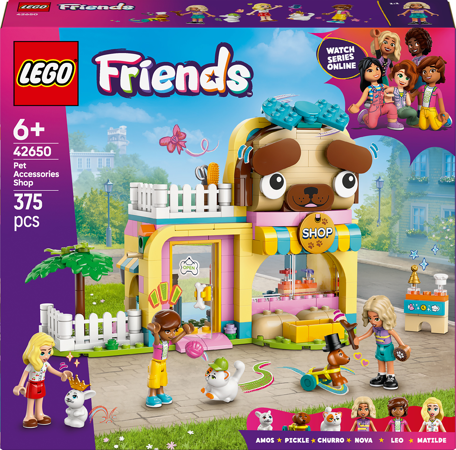 Constructor LEGO Friends - Magazin de accesorii pentru animale de companie (42650)