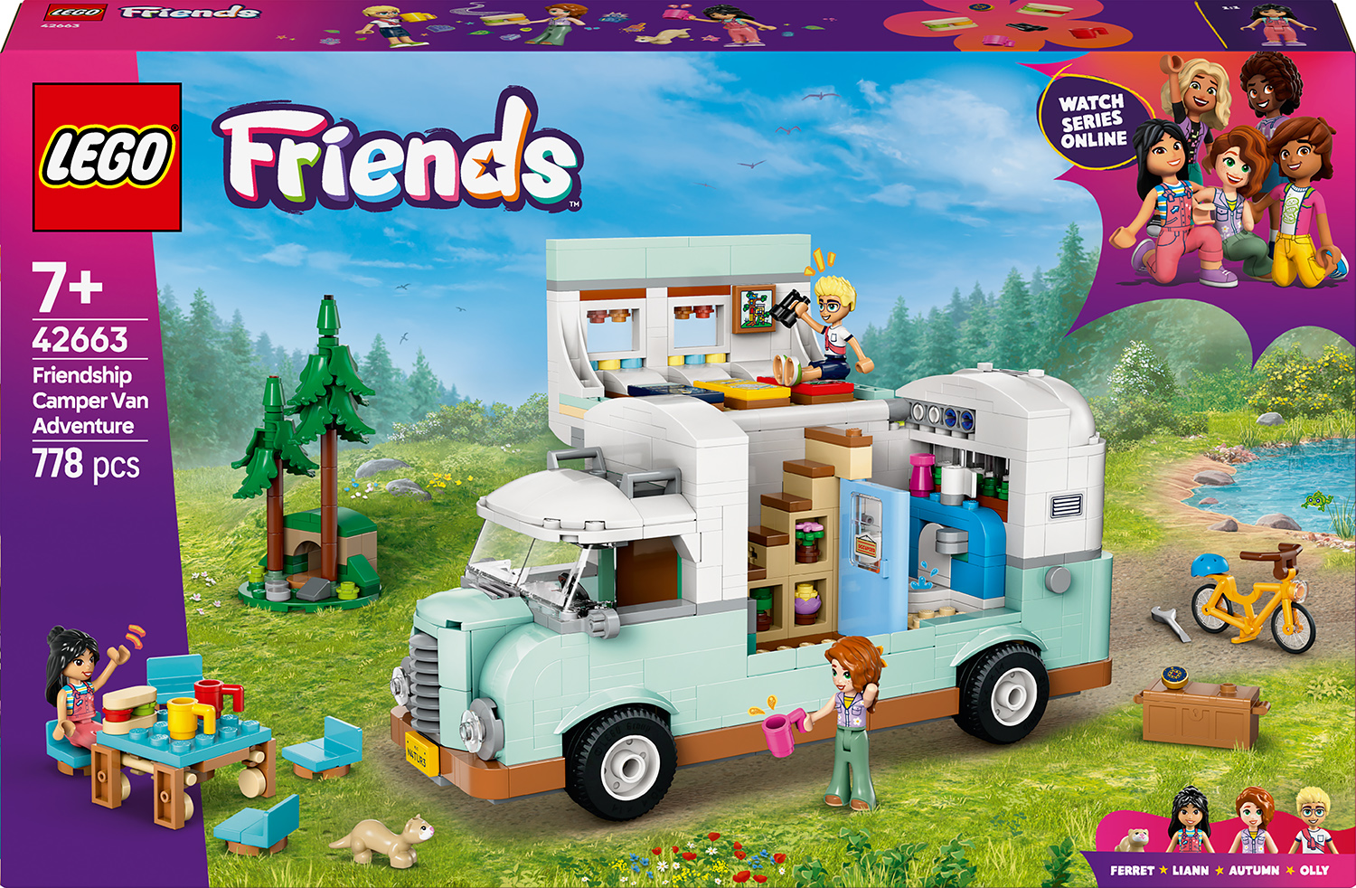 Constructor LEGO Friends - Friendship Camper Adventure (42663)