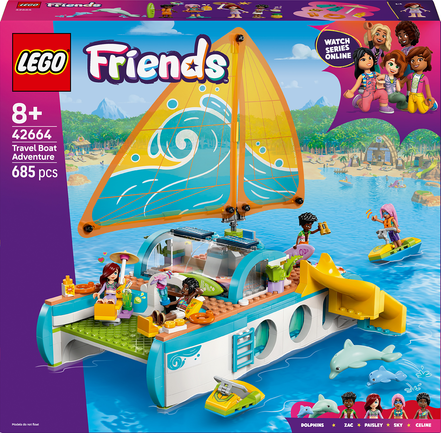 Constructor LEGO Friends - Aventură cu barca (42664)
