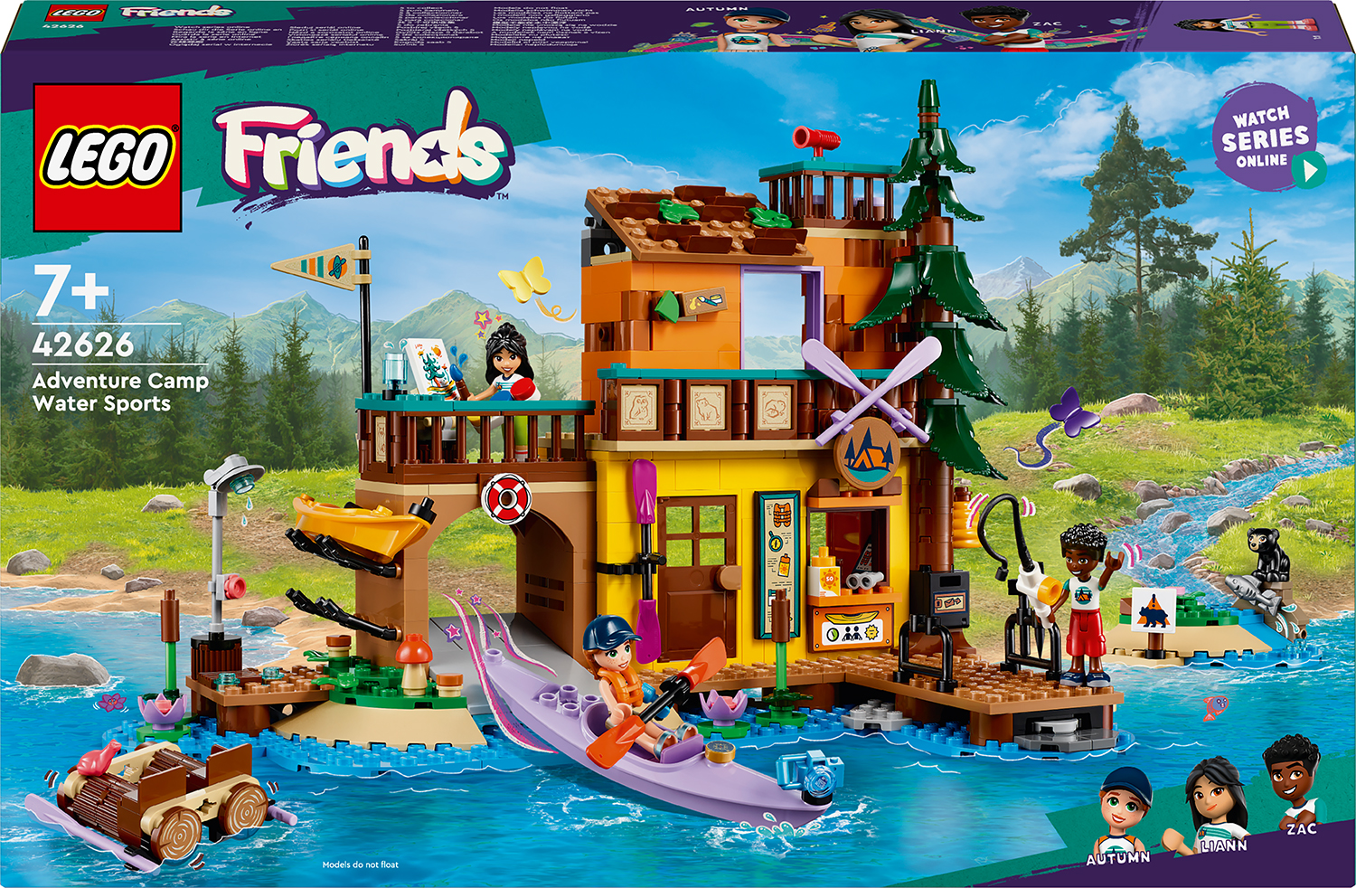Constructor  LEGO Friends - Sporturi nautice în tabăra de aventuri (42626)