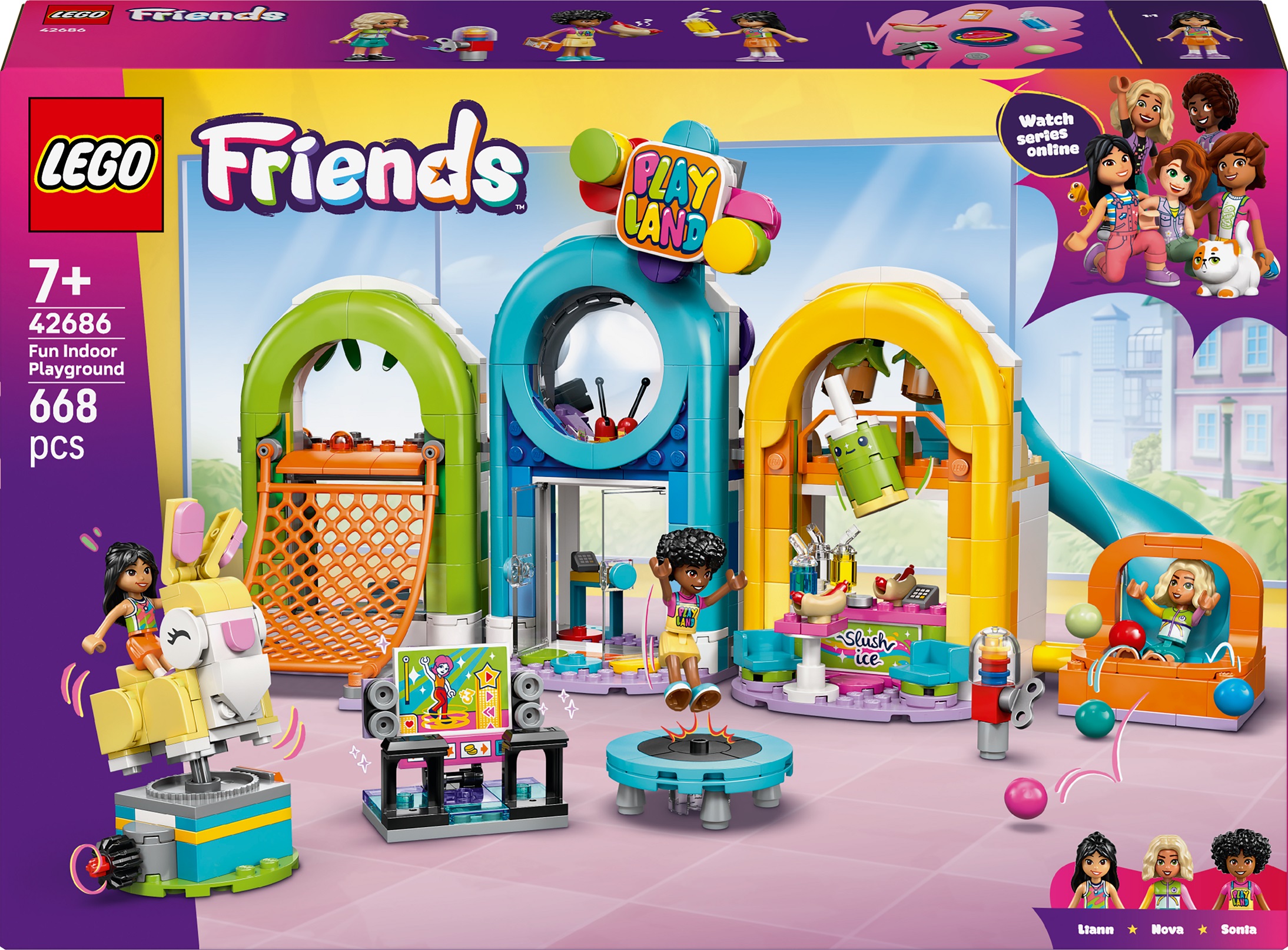 Constructor LEGO Friends - Loc de joacă interior distractiv (42686)