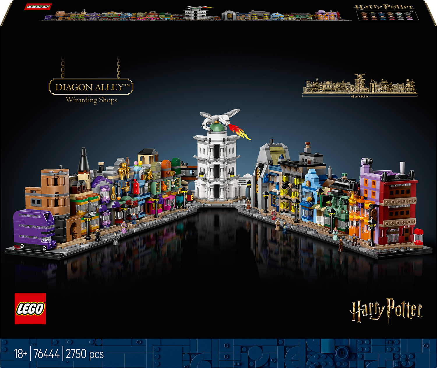 Constructor LEGO Harry Potter - Magazine de vrăjitori Aleea Diagonului (76444)