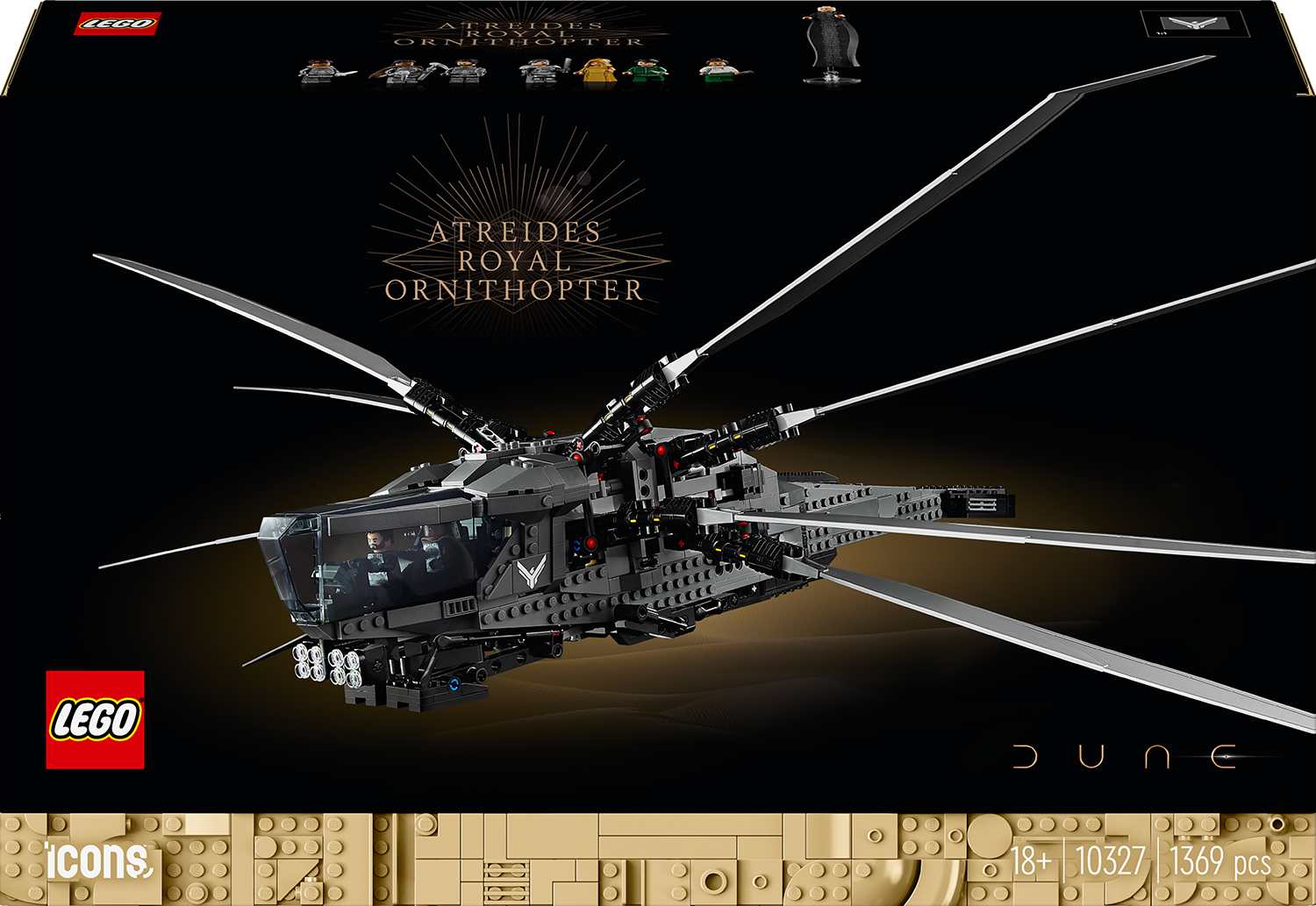 Constructor LEGO Icons - Dune: Atreides Royal Ornithopter (10327)