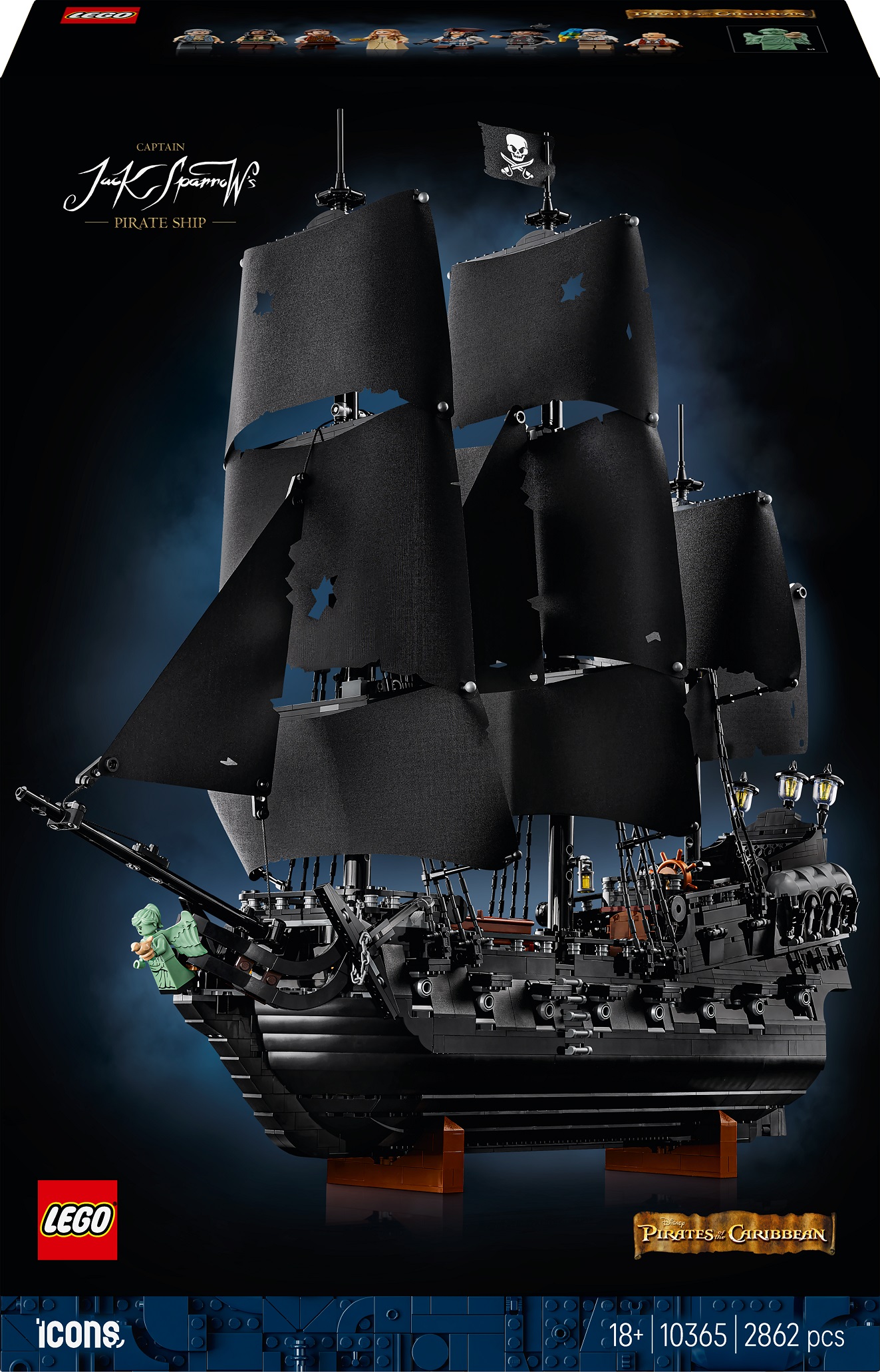Constructor LEGO Icons - Corabia pirat a căpitanului Jack Sparrow (10365)