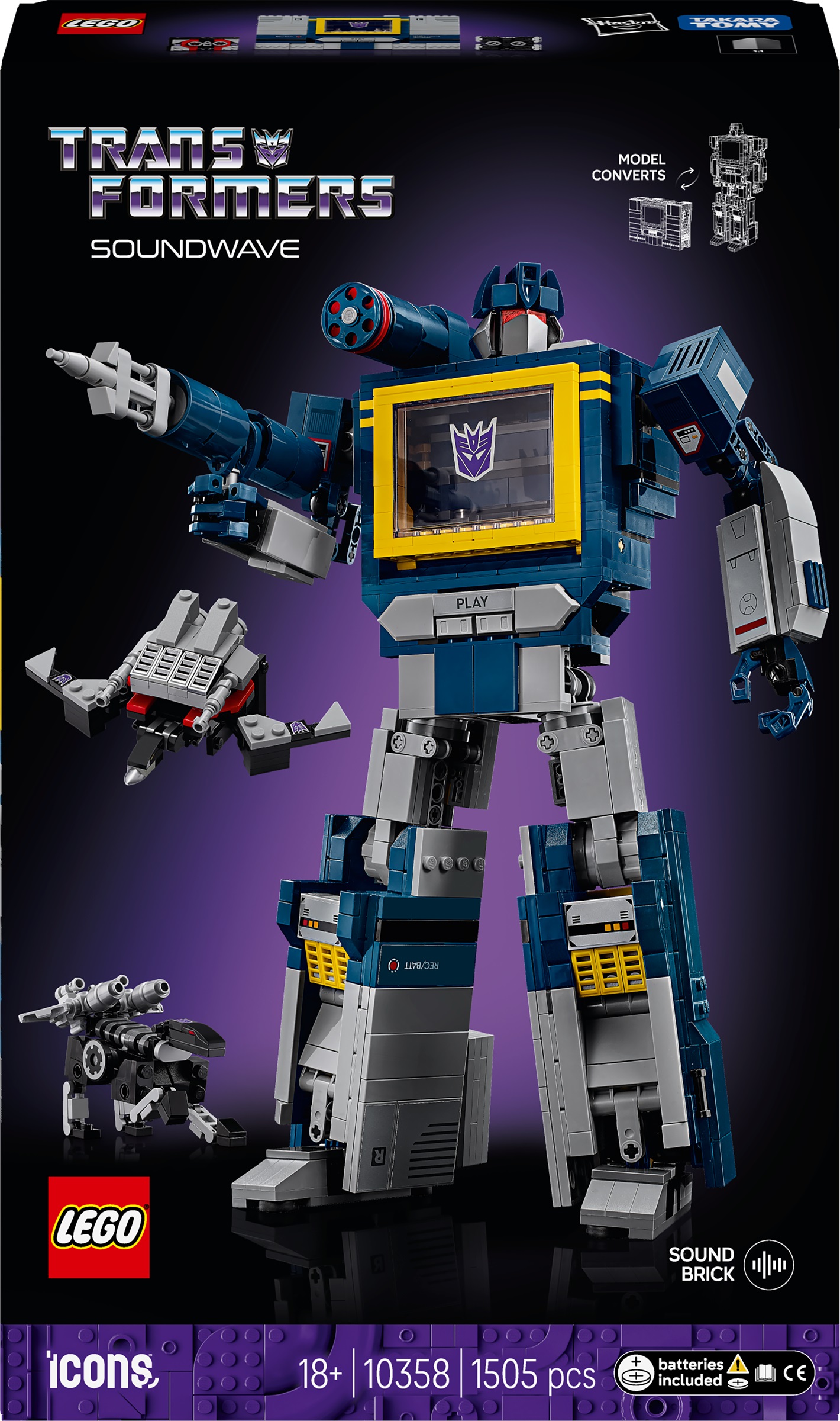 Constructor LEGO Icons - Transformers: Soundwave (10358)