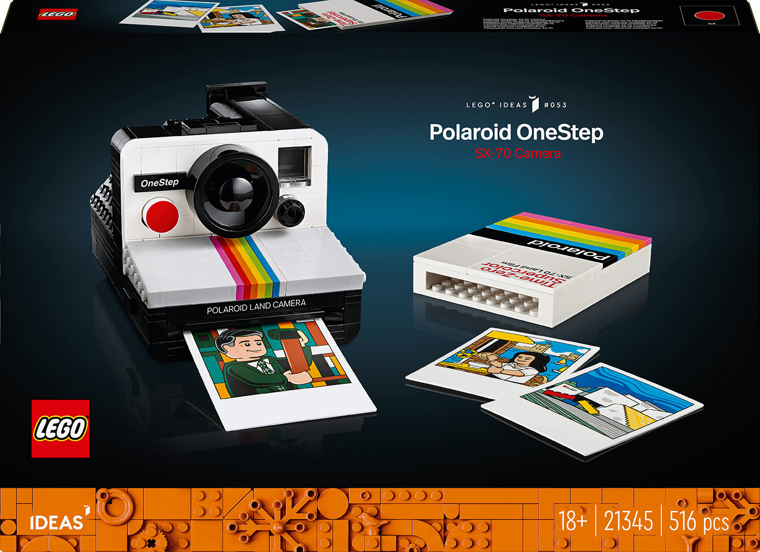 Constructor LEGO Ideas - Aparat foto  Polaroid OneStep SX-70 (21345)