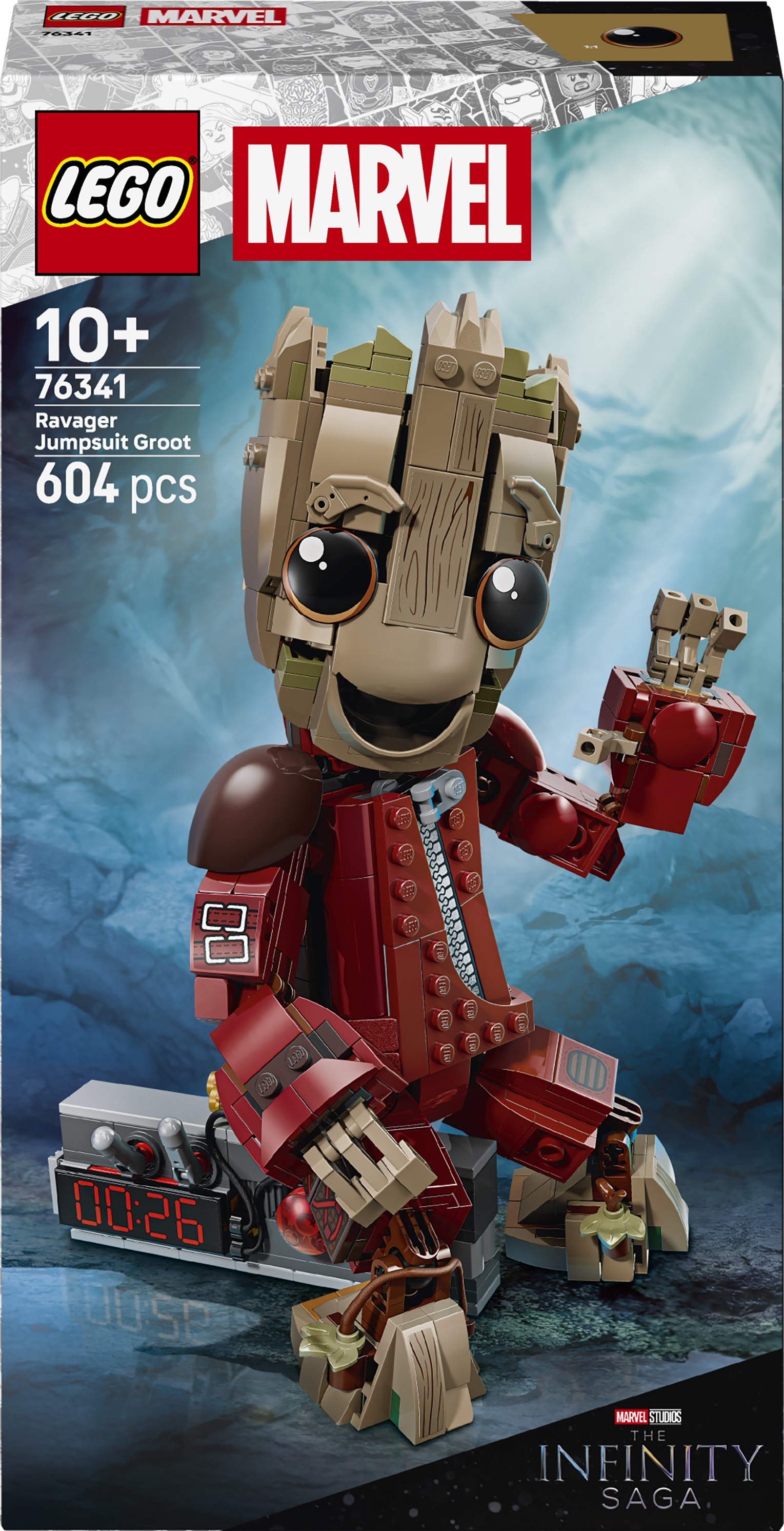 Constructor LEGO Marvel Super Heroes - Groot în costum de Ravager (76341)