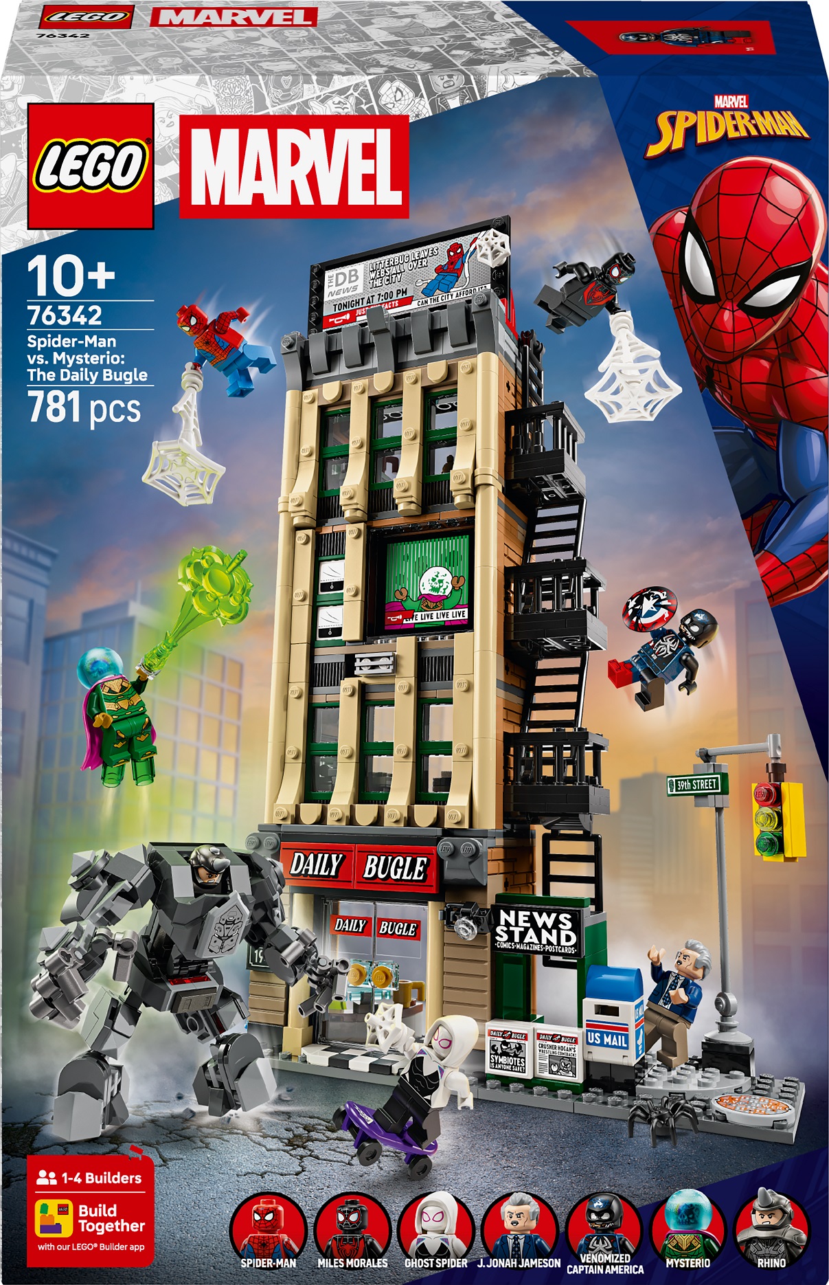 Constructor LEGO Marvel Super Heroes -Spider-Man vs. Mysterio: Daily Bugle (76342)