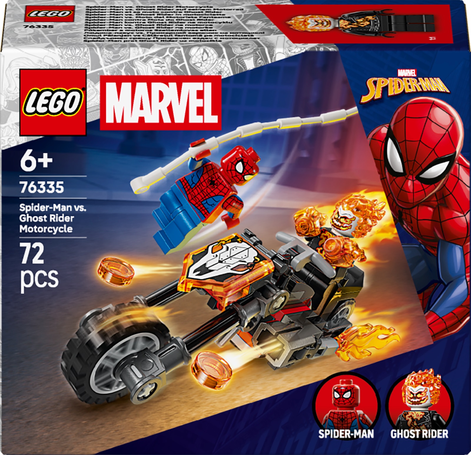 Constructor LEGO Marvel Super Heroes - Spider-Man vs. Ghost Rider (76335)