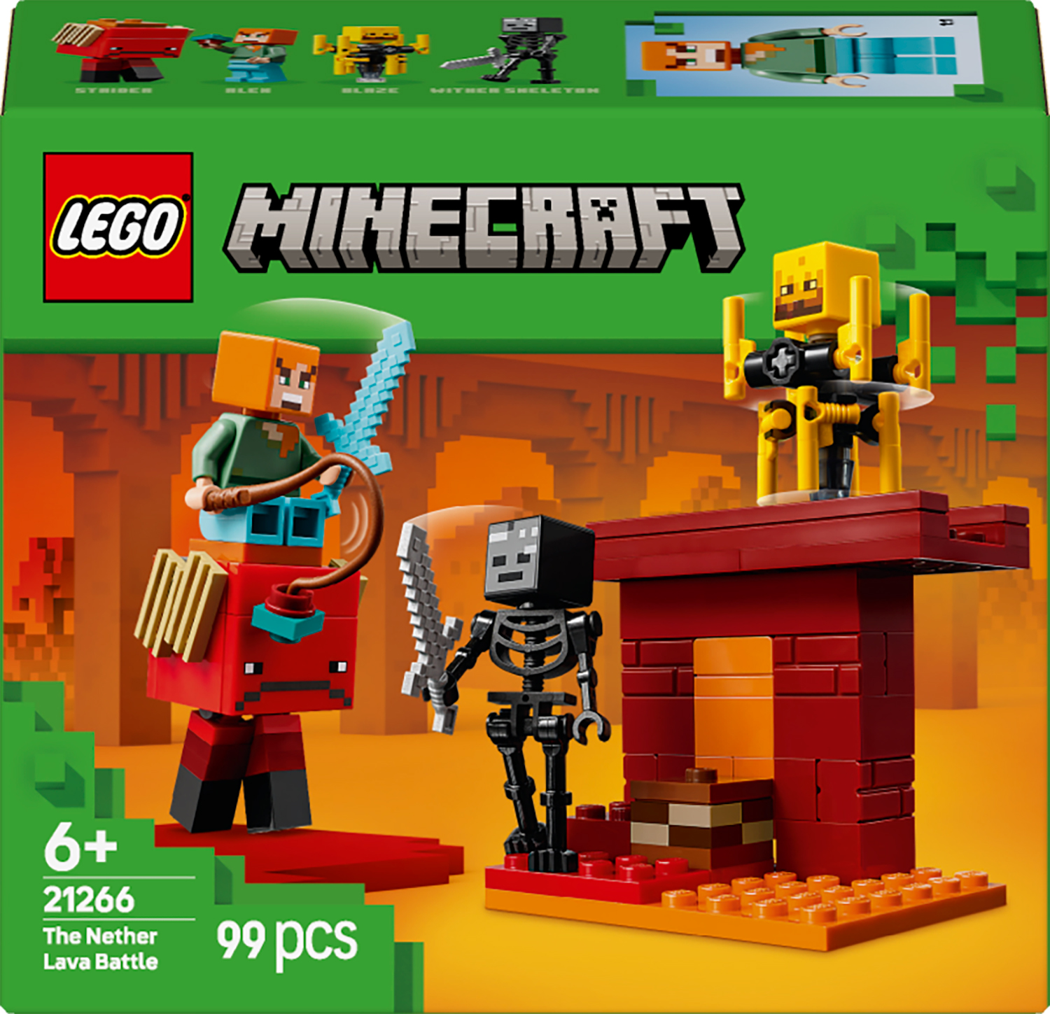 Lego Minecraft. Batalie deasupra lavei in Nether - imagine 2