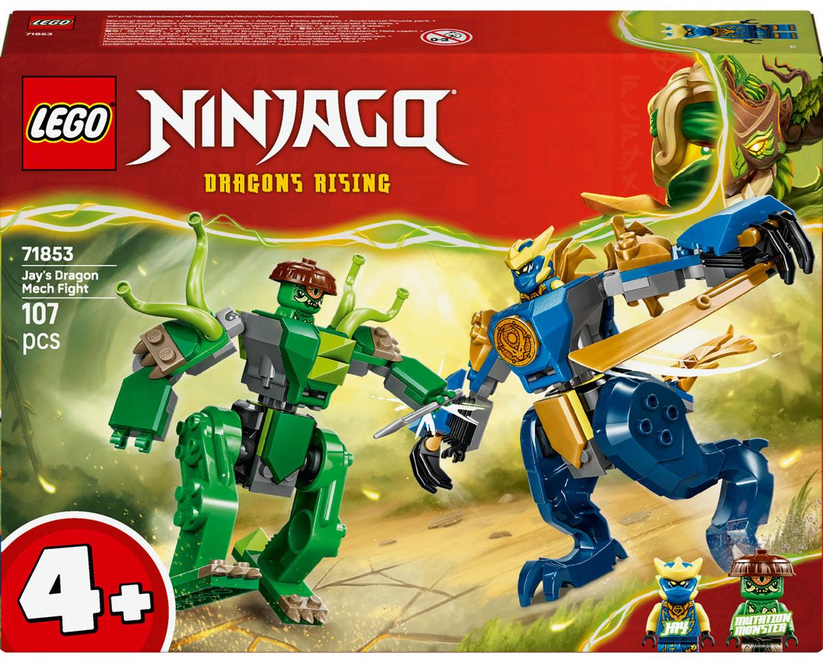 Constructor LEGO Ninjago - Bătălia cu roboții dragon a lui Jay (71853)