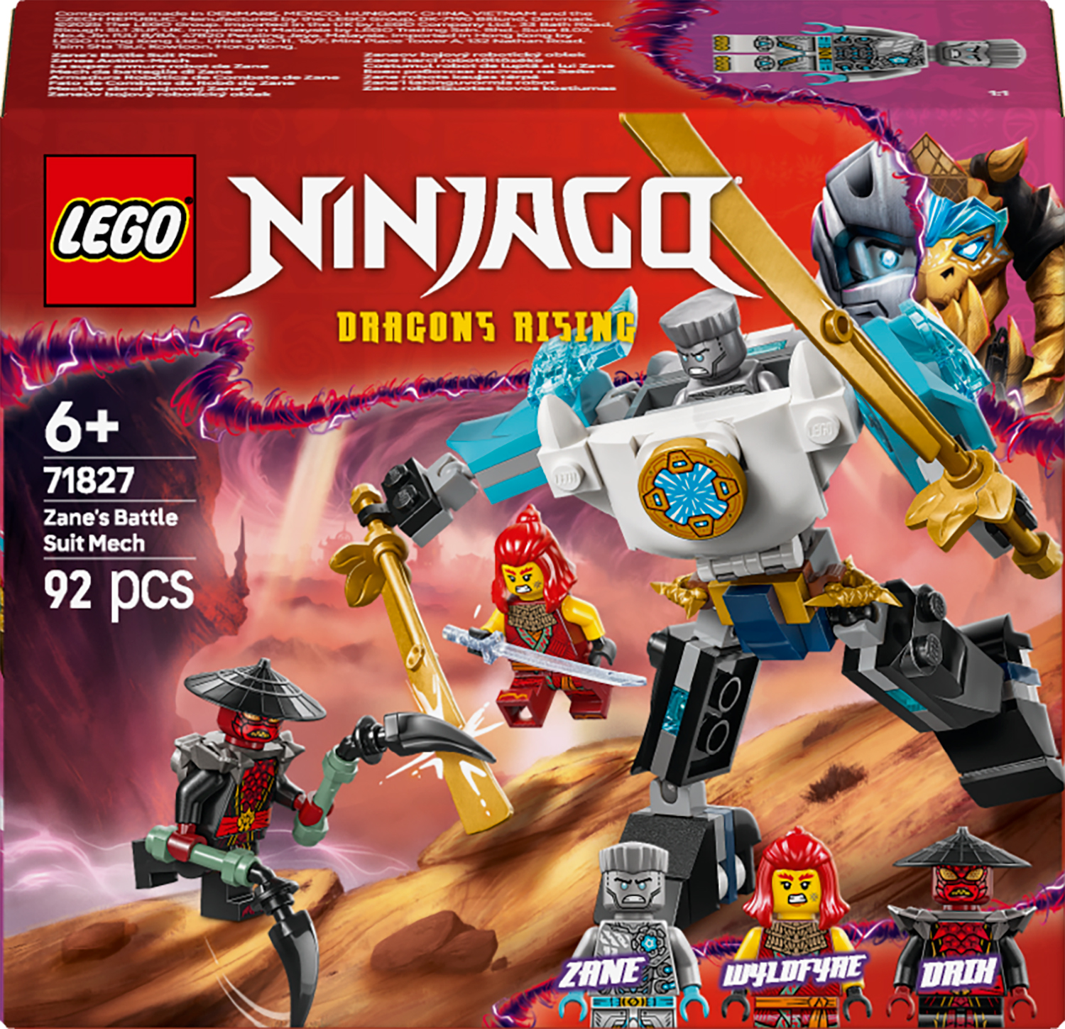 Lego Ninjago. Costumul robot de lupta al lui Zane - imagine 2