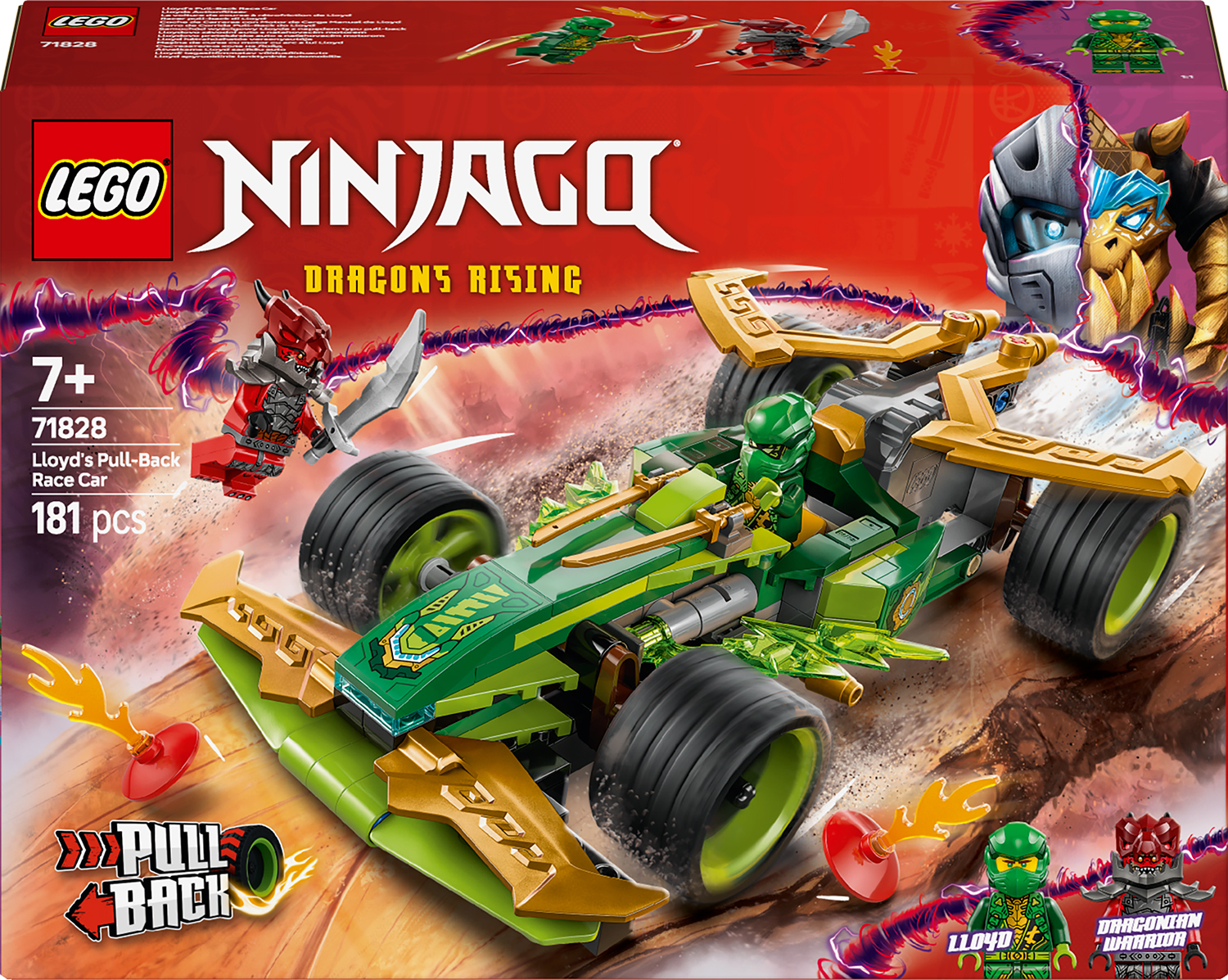 Constructor LEGO Ninjago - Mașina de curse a lui Lloyd (71828)