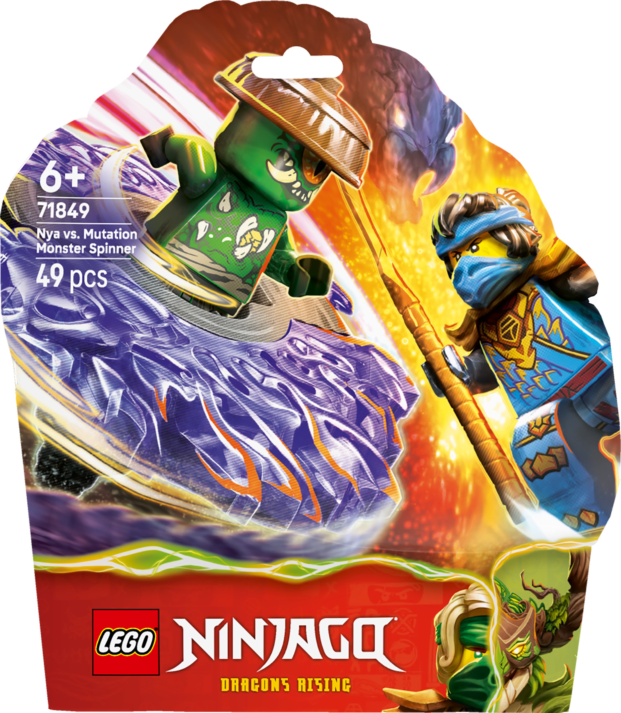 Constructor LEGO Ninjago - Rotitoare cu Nia vs. Monstrul Mutat (71849)